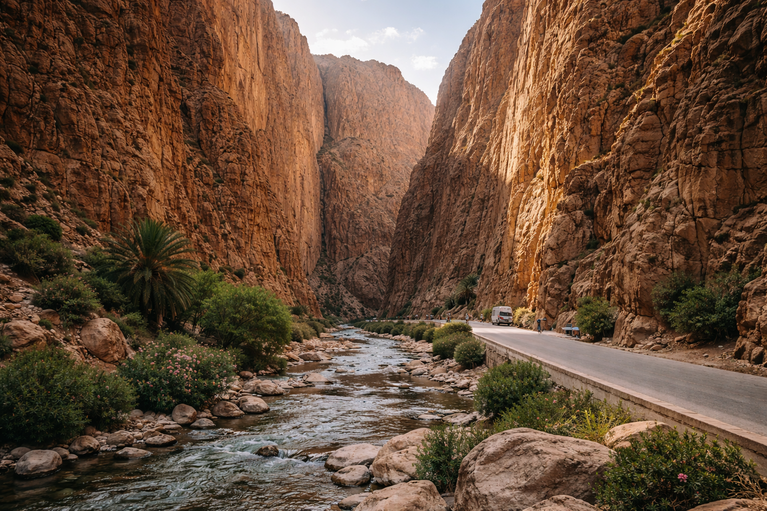 The cliffs of Todra Gorge in Morocco.
