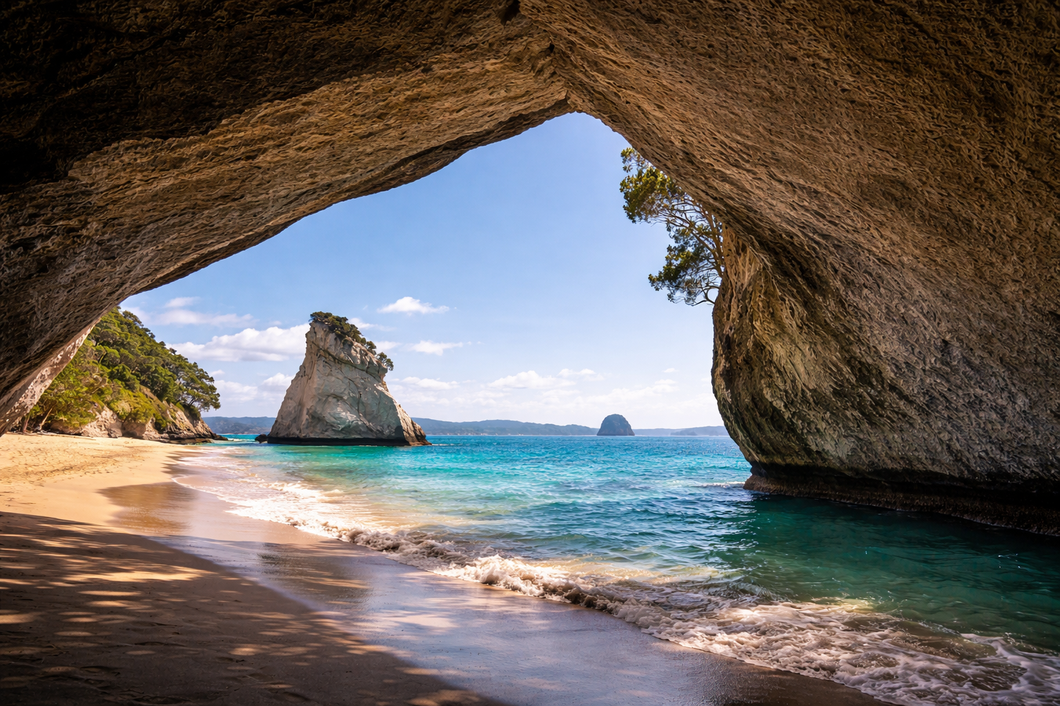 Akmens arka Koromandela pludmalē