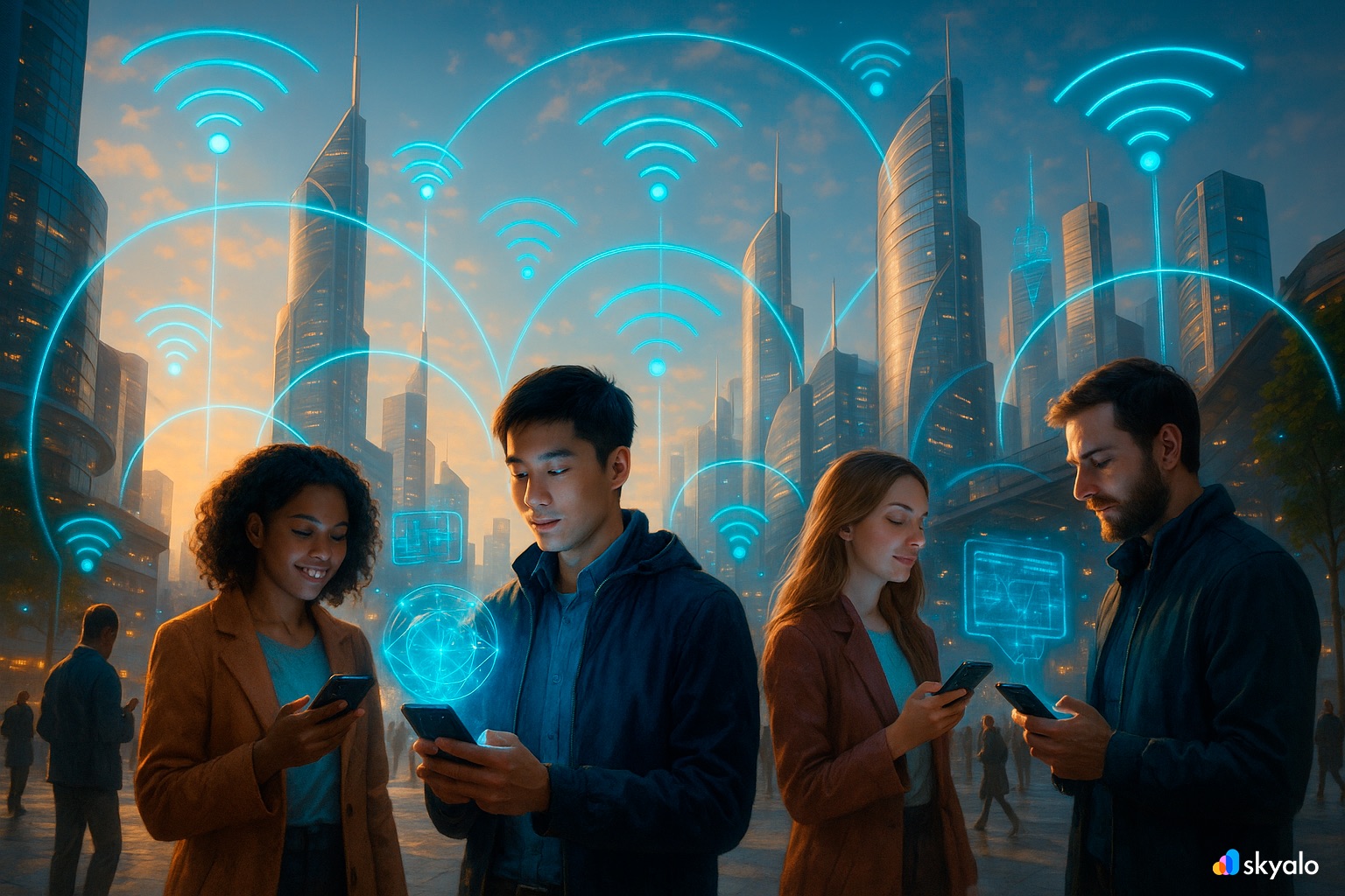 A future in which the Internet becomes literally a part of the air.