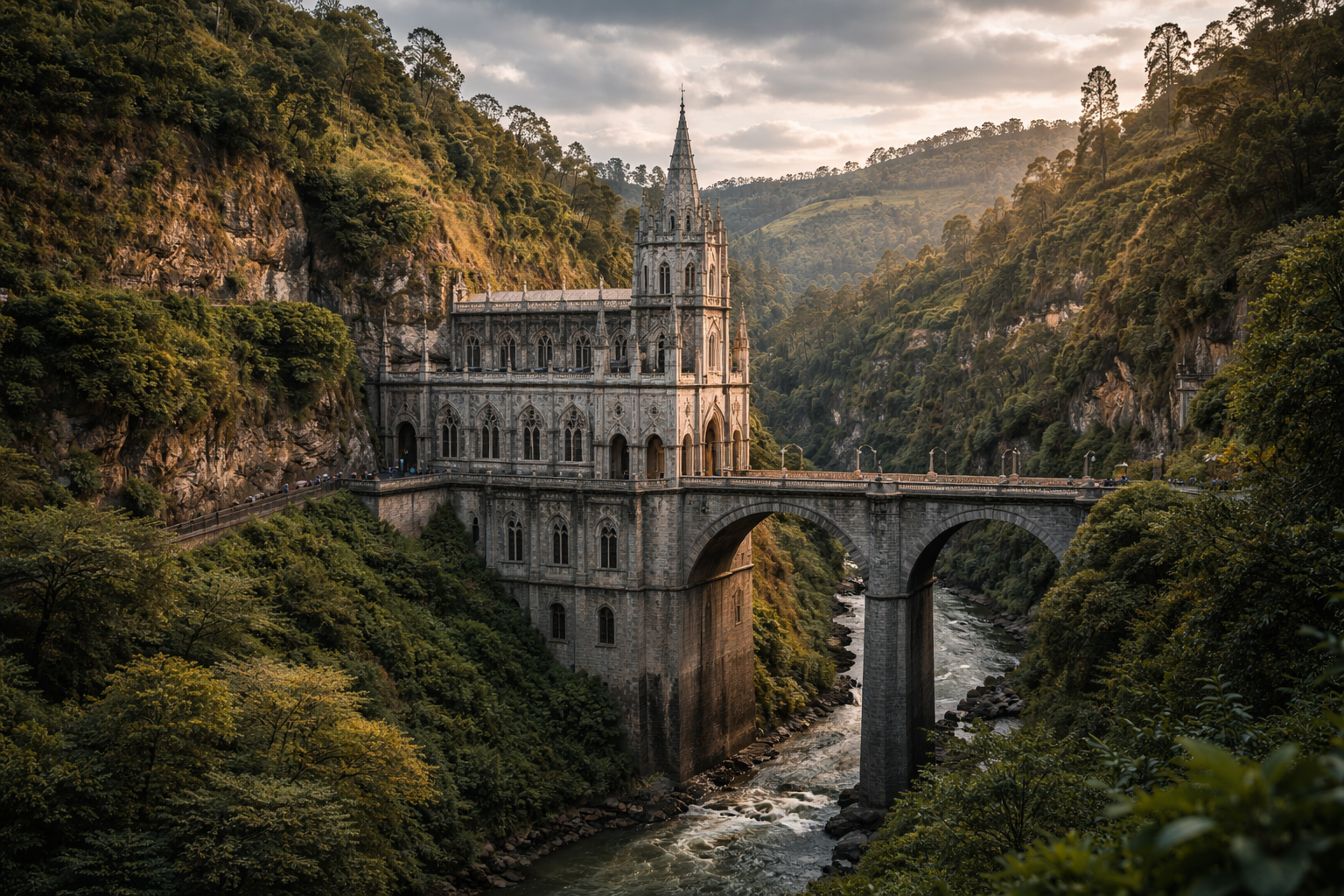 Hram Las Lajas u kanjonu