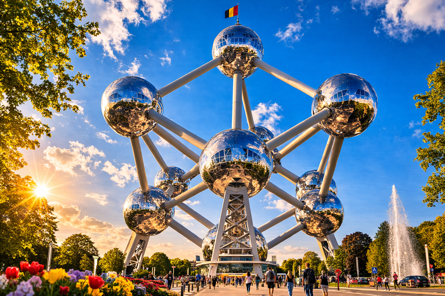 L’Atomium a Bruxelles, simbolo dell’architettura moderna del Belgio