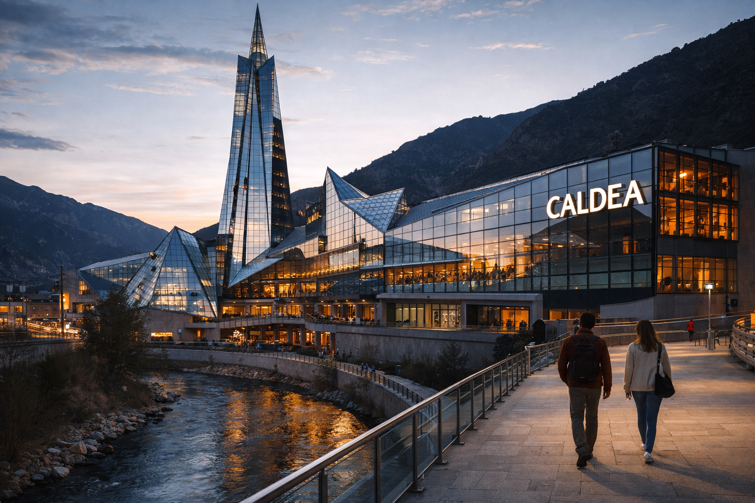 Caldea Spa Andorra glass pyramid