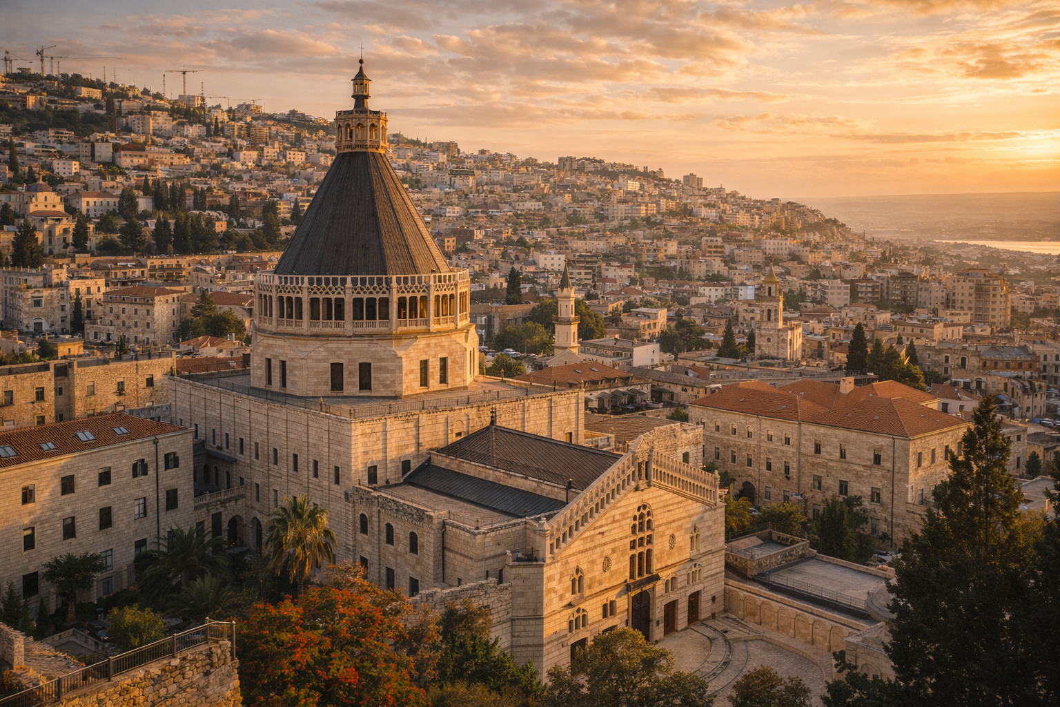 The Basilica of the Annunciation in Nazareth