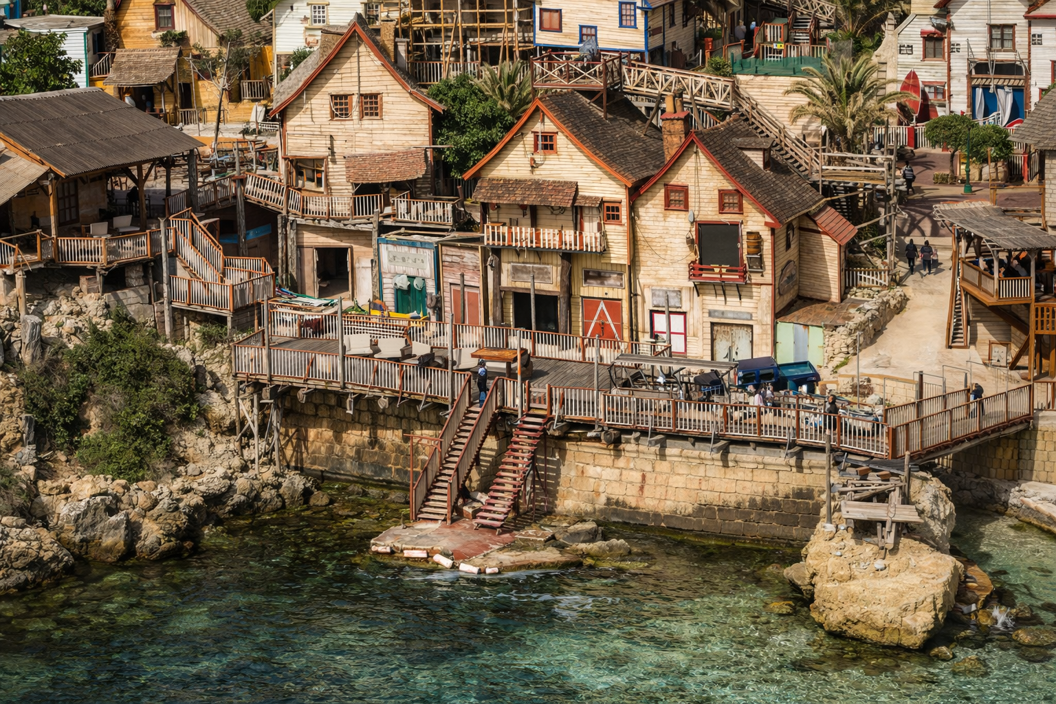 Bandar Naxxar dengan seni bina tempatan