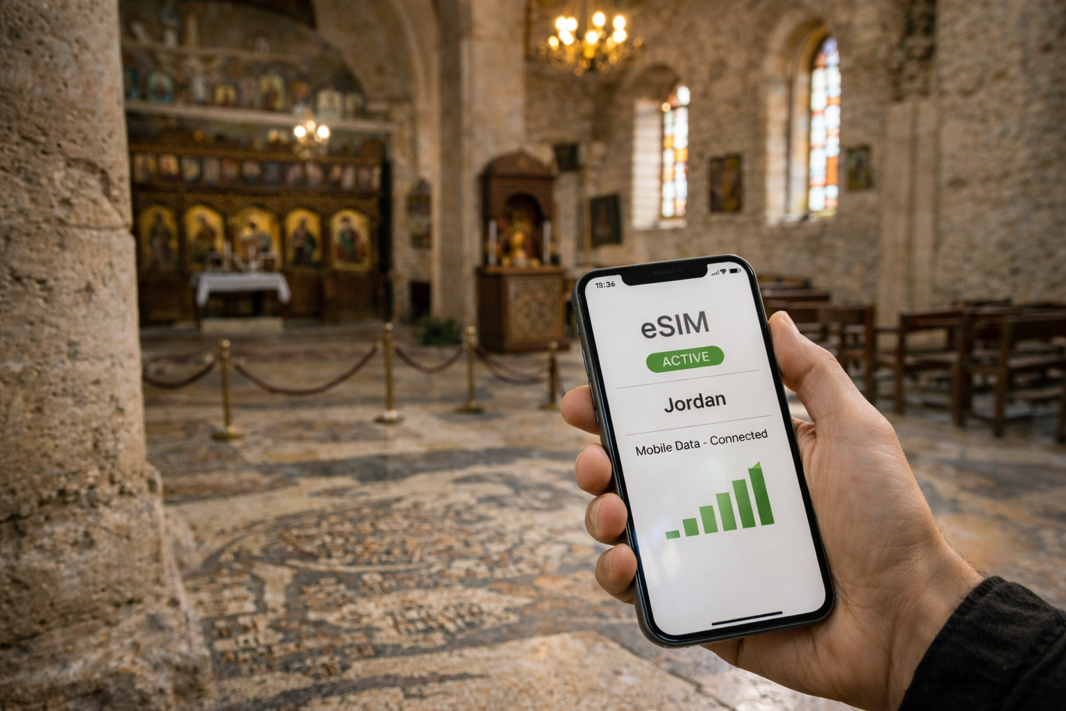 מדבא בירדן עם ארכיטקטורה חמה מאבן, פסיפסים עתיקים, כנסיות היסטוריות ואווירה נעימה של עיר עתיקה - עצירה מצוינת לטיול במדינה עם ניווט דיגיטלי נוח