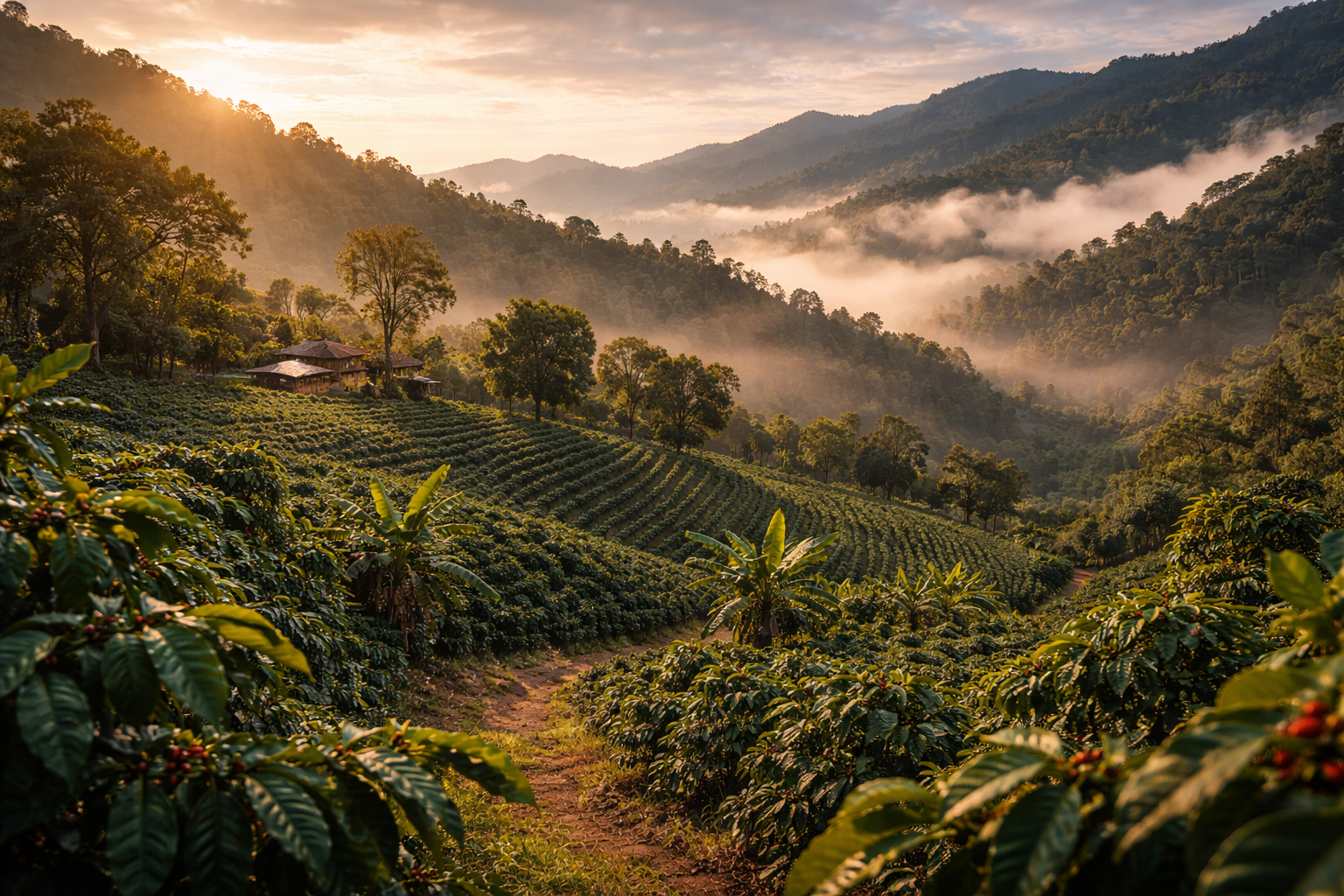 Chiriquí coffee plantations in Panama’s mountains
