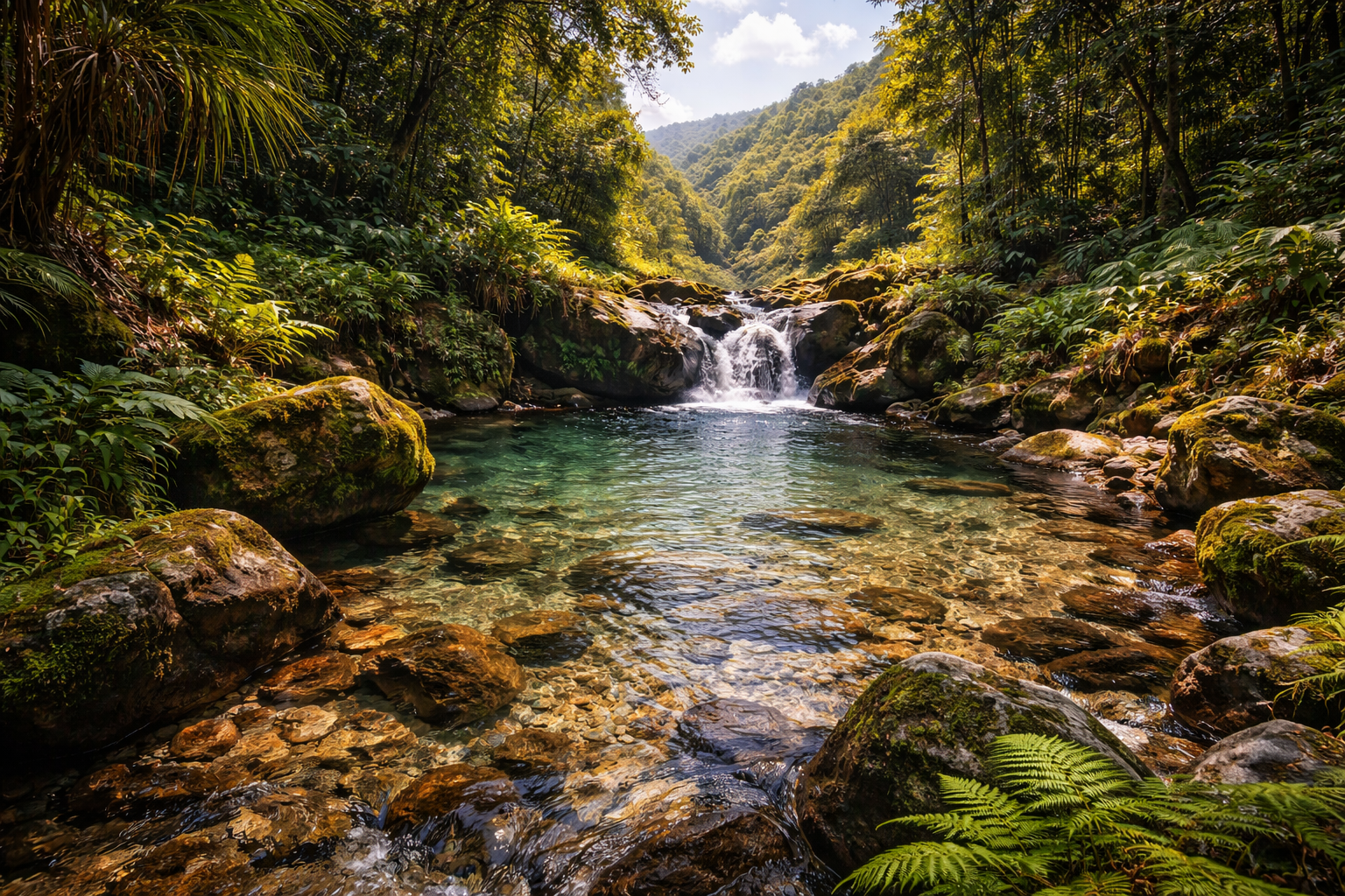 Sorgente del fiume Niger in Guinea