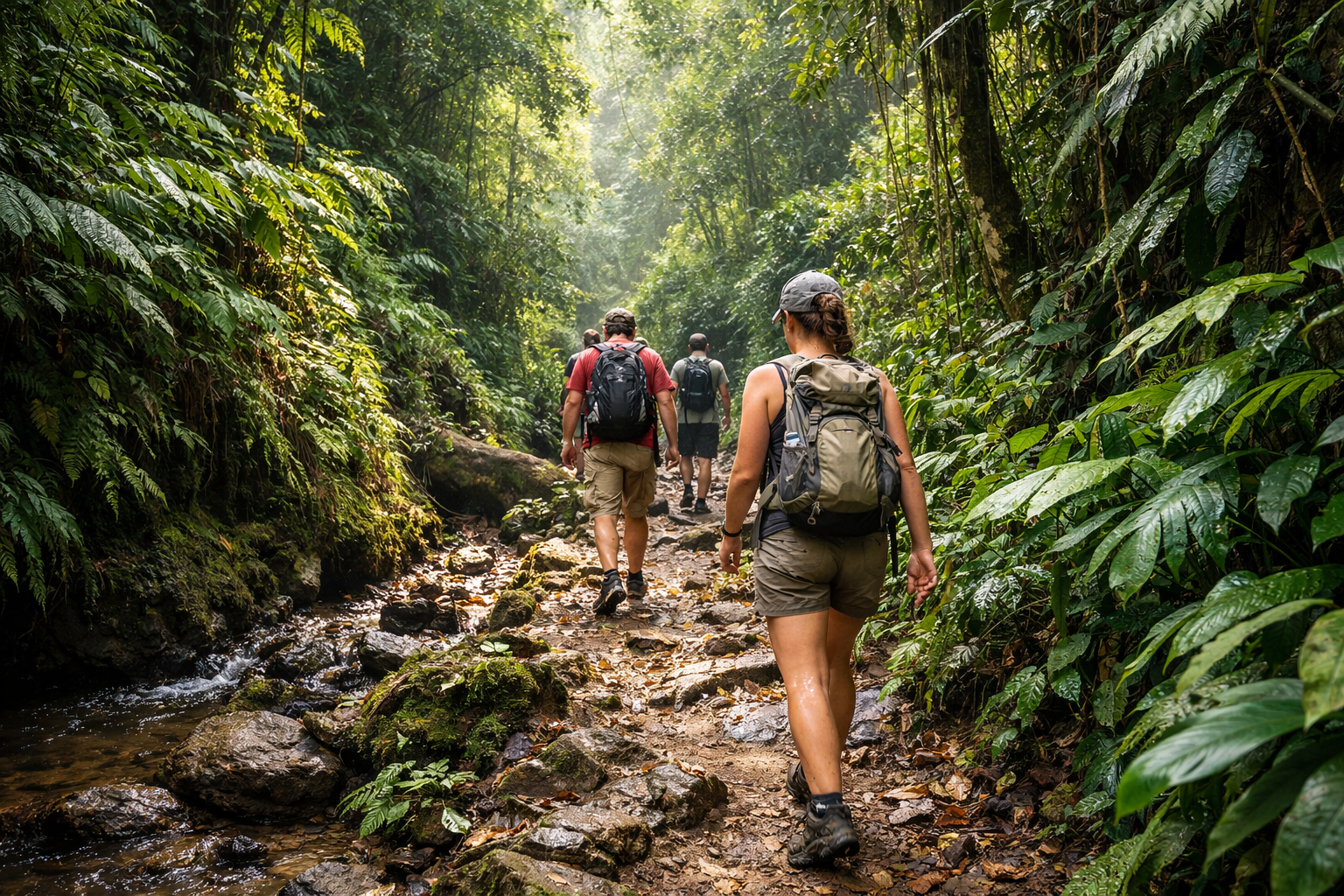 Bukit Lawang jungle in Sumatra