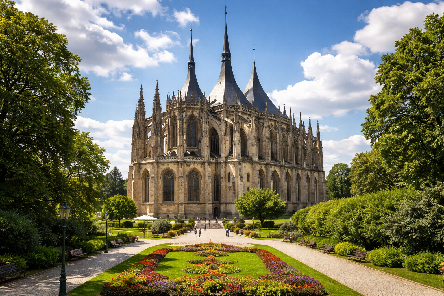 La Cattedrale di Santa Barbara nella città di Kutná Hora.
