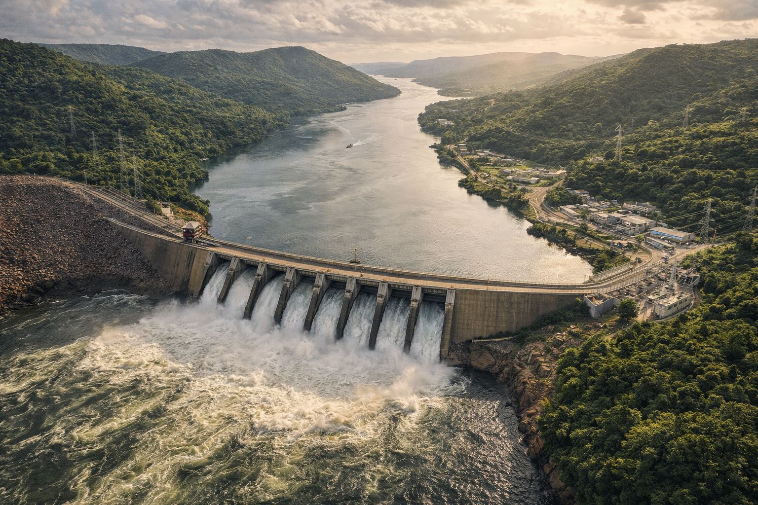 Akosombo Dam on the Volta River
