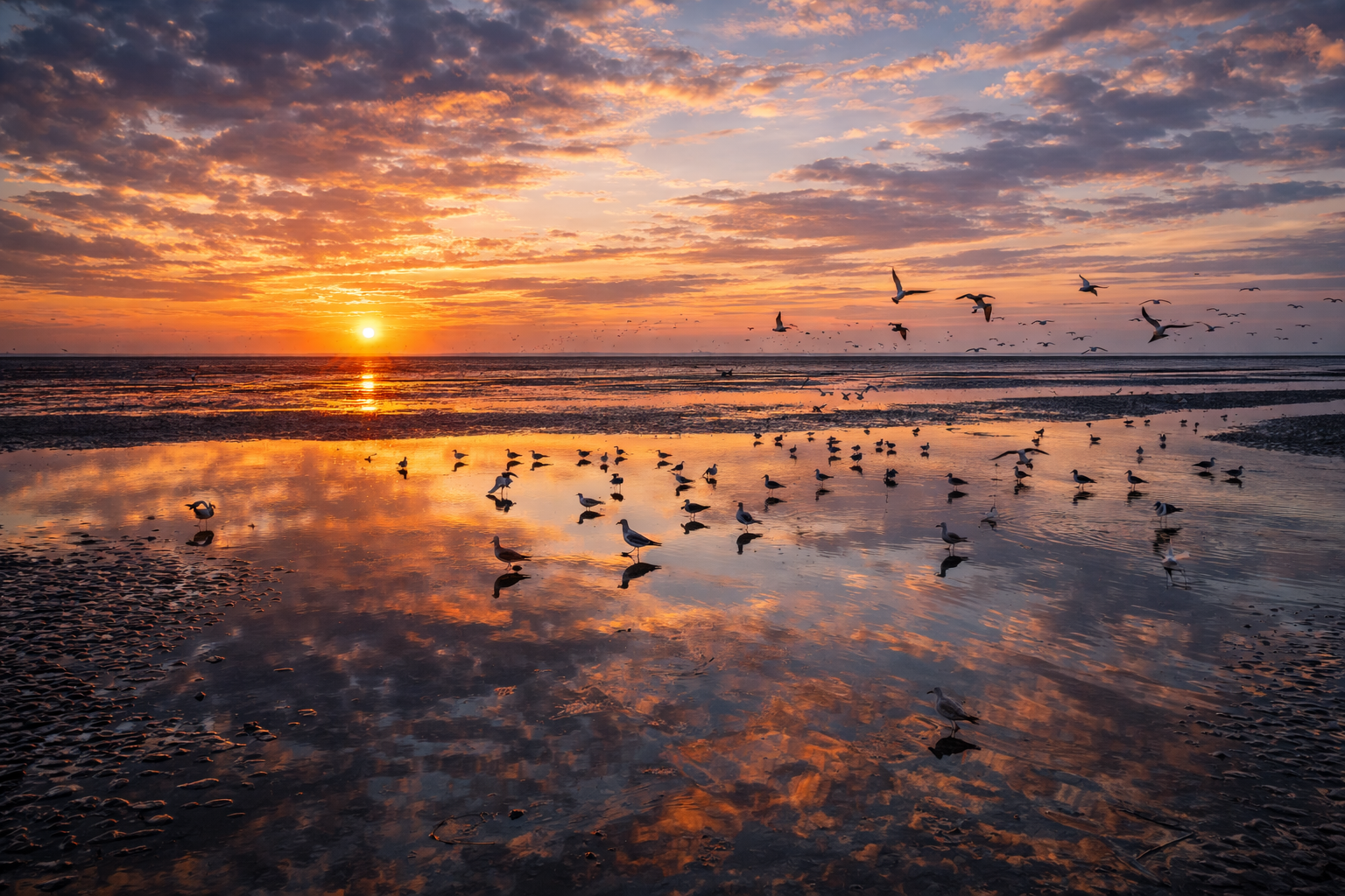 Wadden Sea National Park and tidal flats
