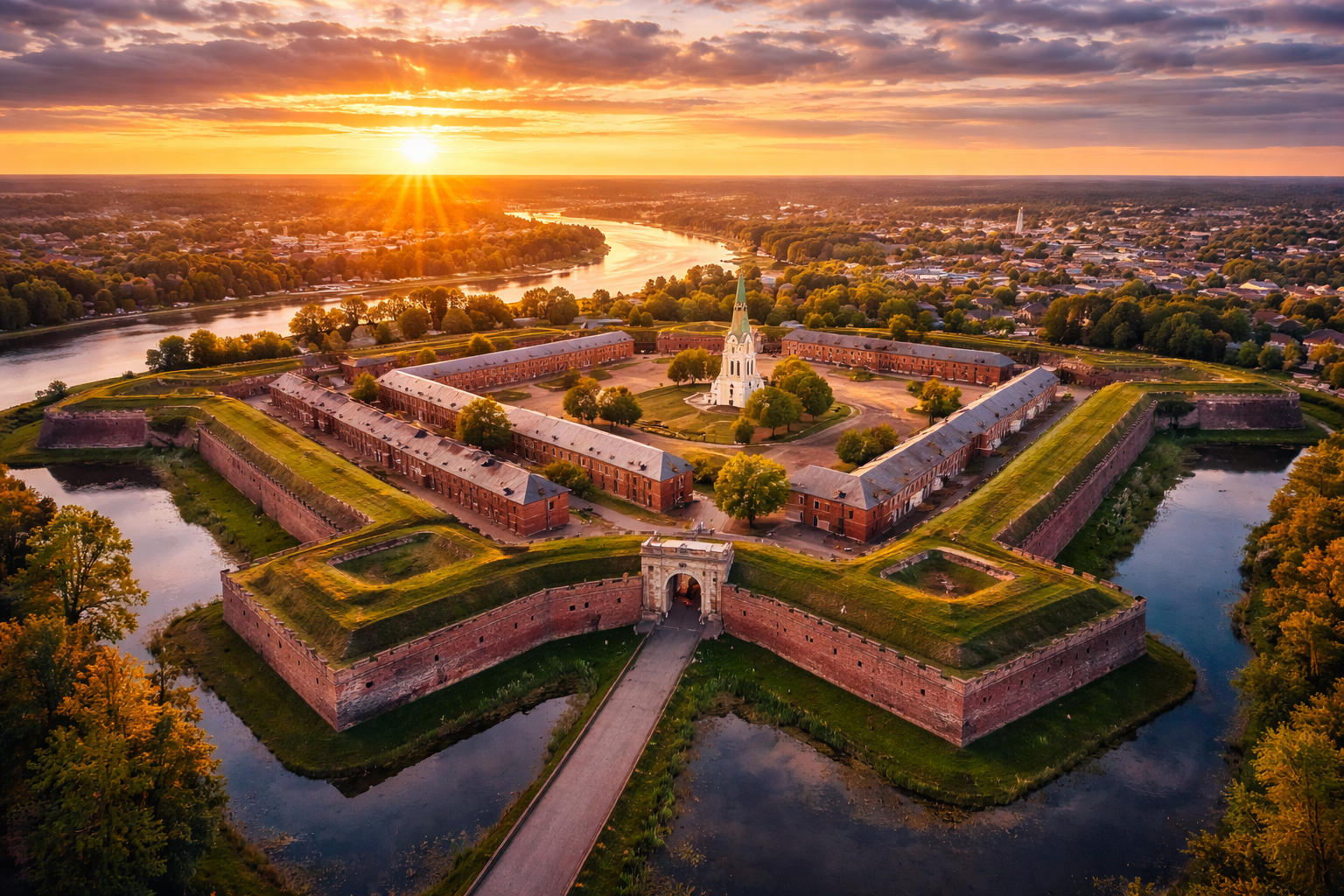 Daugavpils Fortress and historic walls