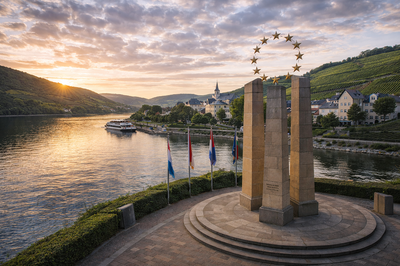La ciudad de Remich en el Mosela