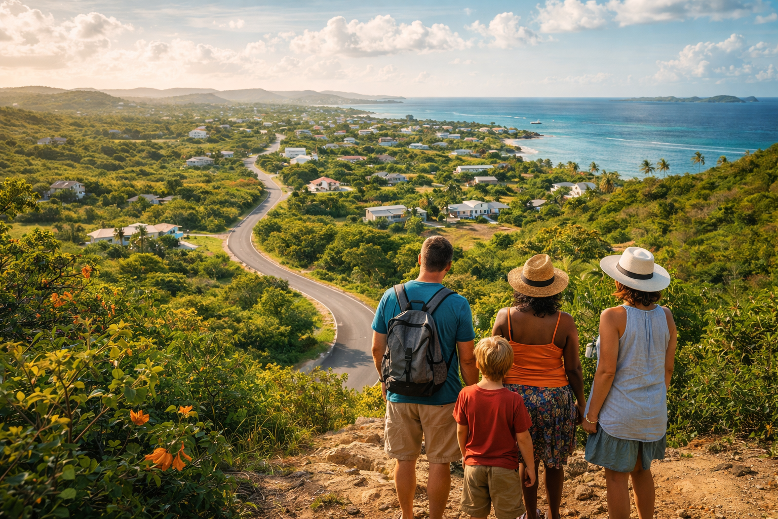 A panoramic viewpoint in Anguilla