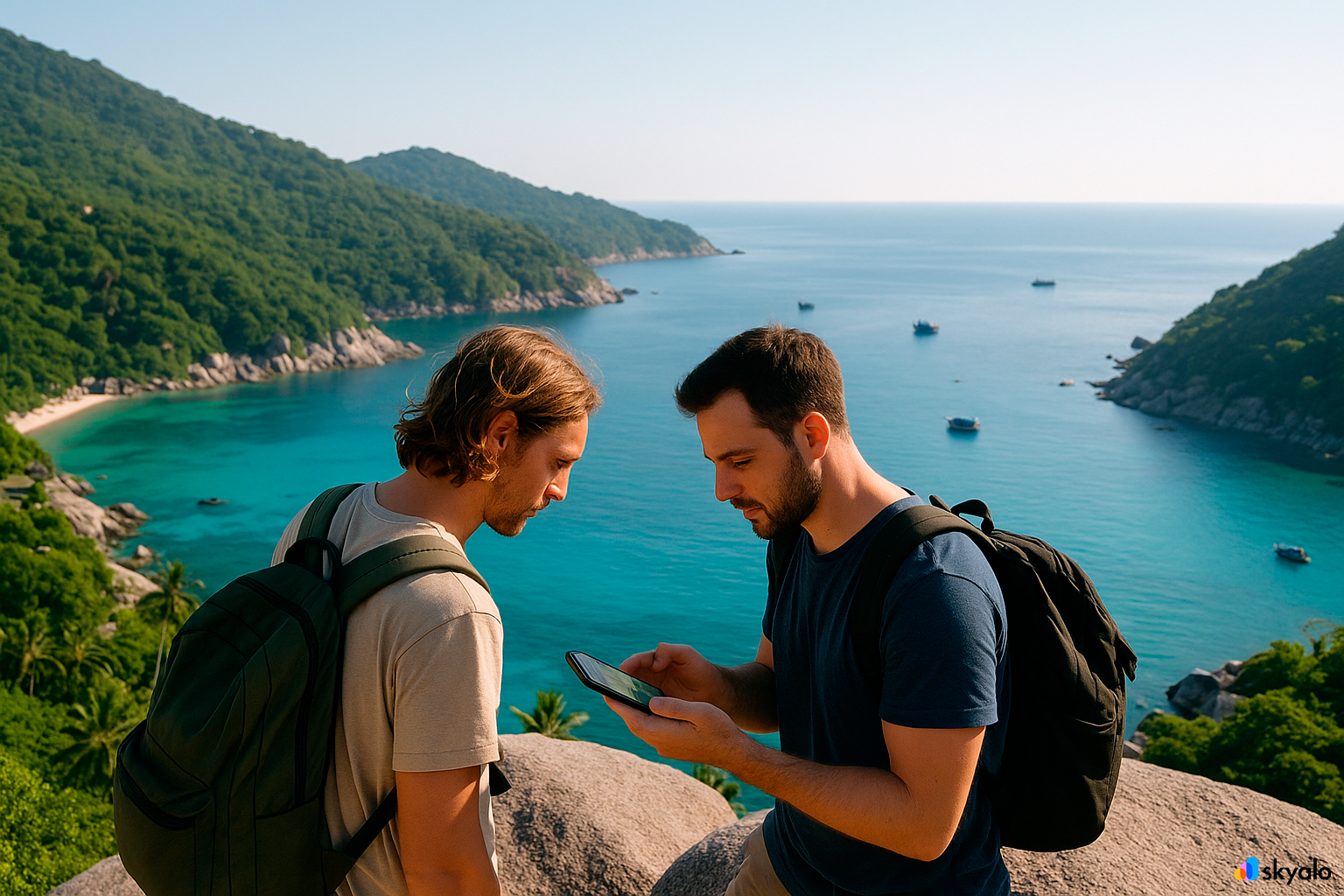 Finding the next bay — maps and signal via Skyalo eSIM