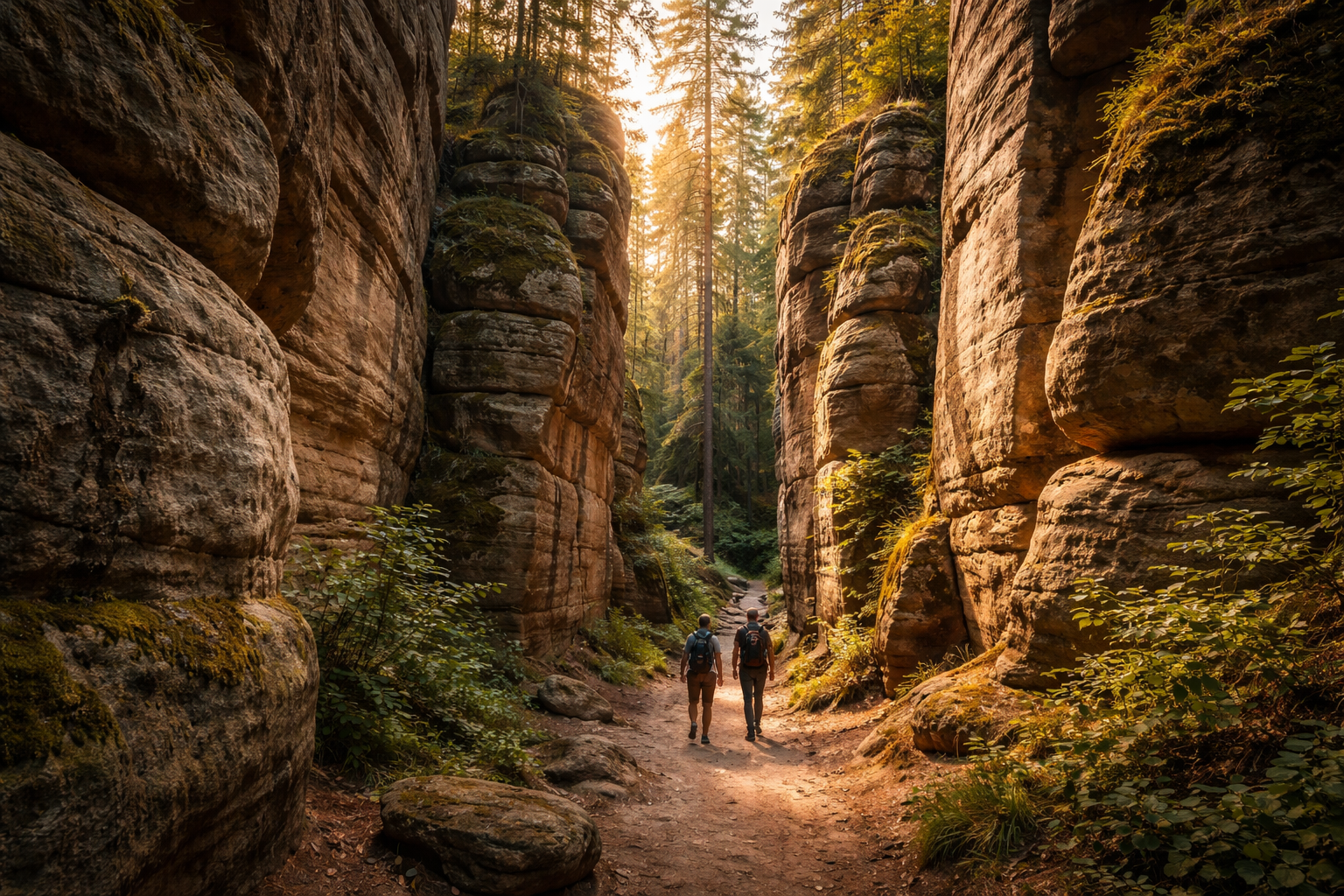 Formazioni rocciose del Paradiso Boemo.