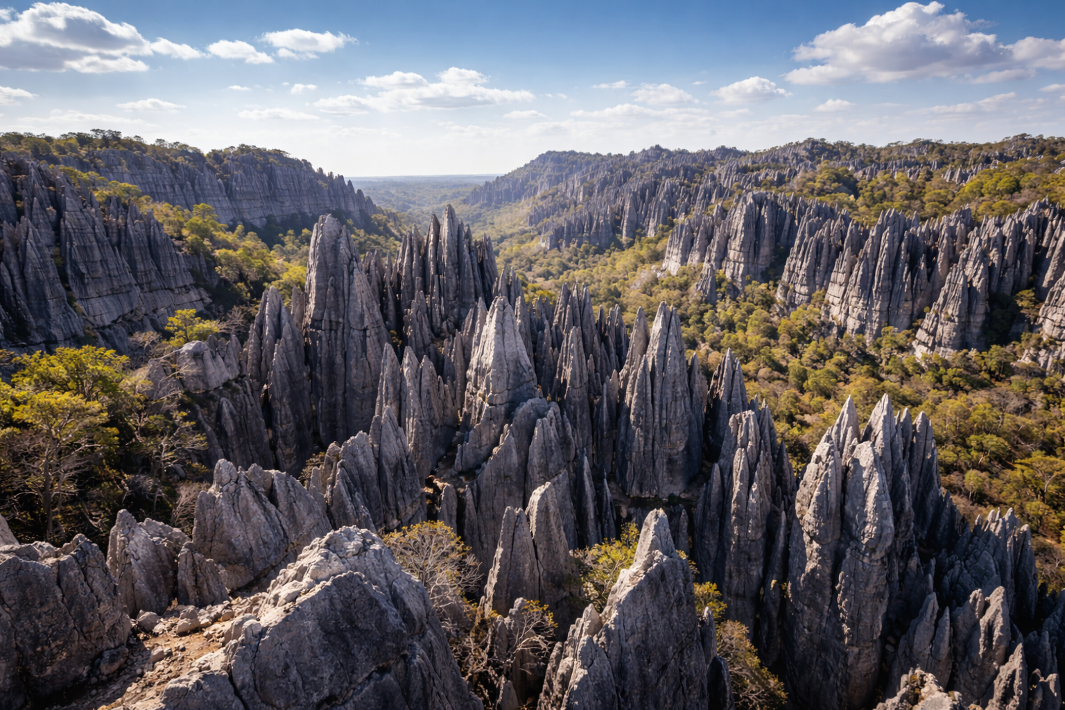 Stone pinnacles of Tsingy de Bemaraha