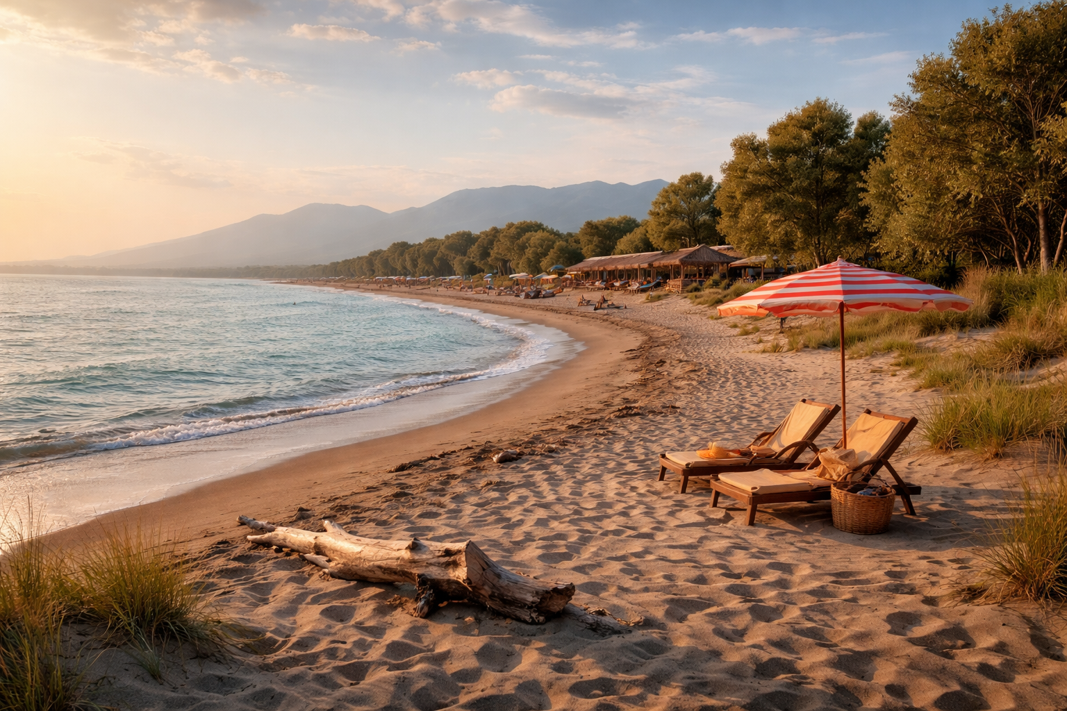 Sandy Ada Bojana island