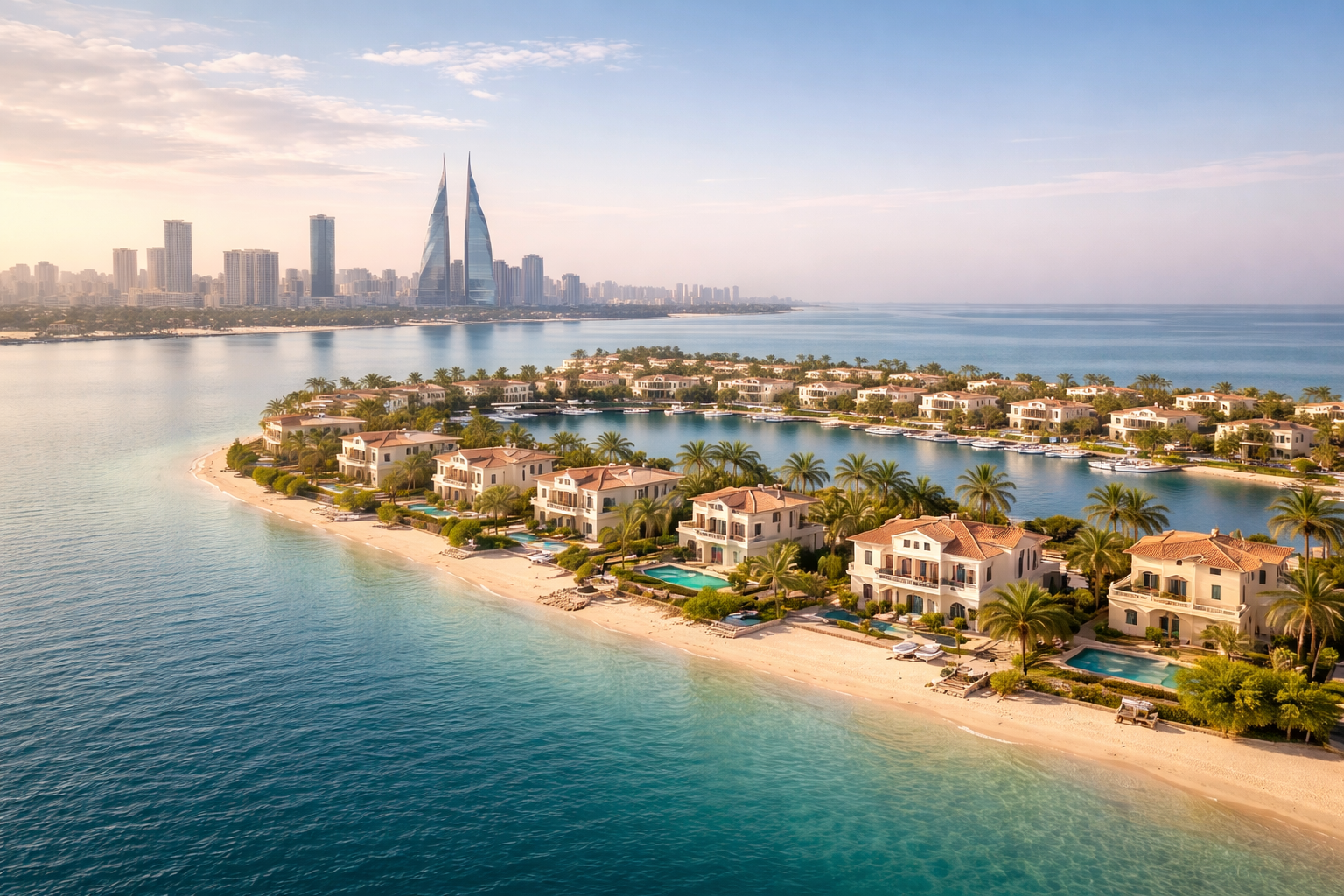 איי אמוואג' עם מים, מבנים מודרניים ואווירה רגועה