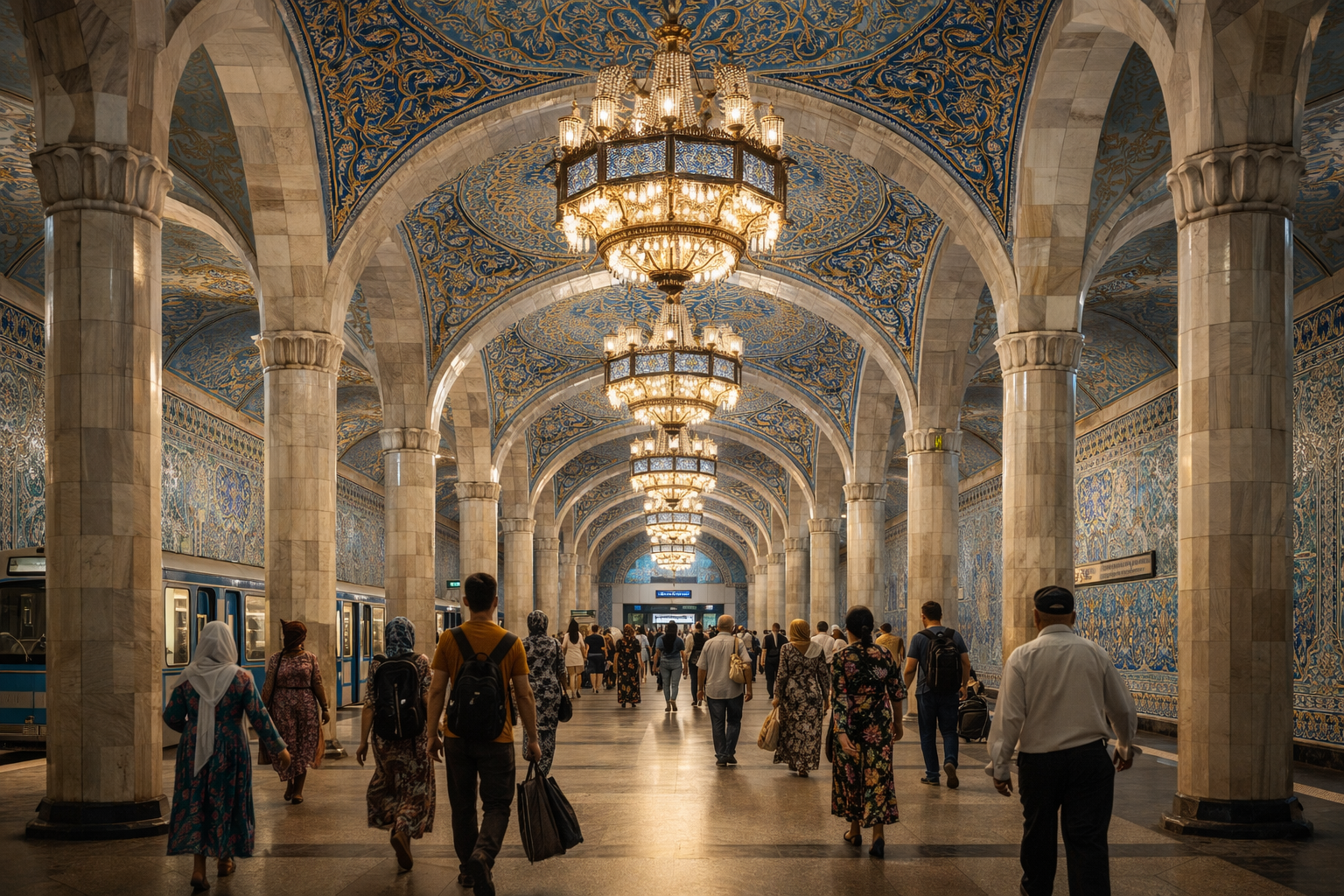 Stazione della metropolitana a Tashkent