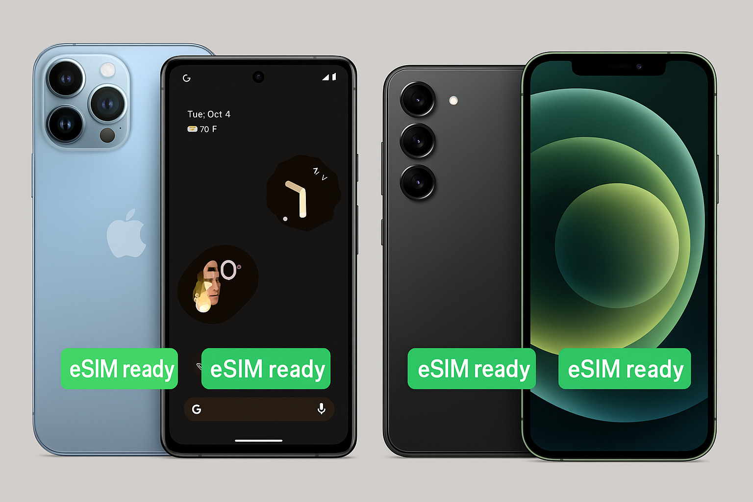Popular eSIM-ready phones
