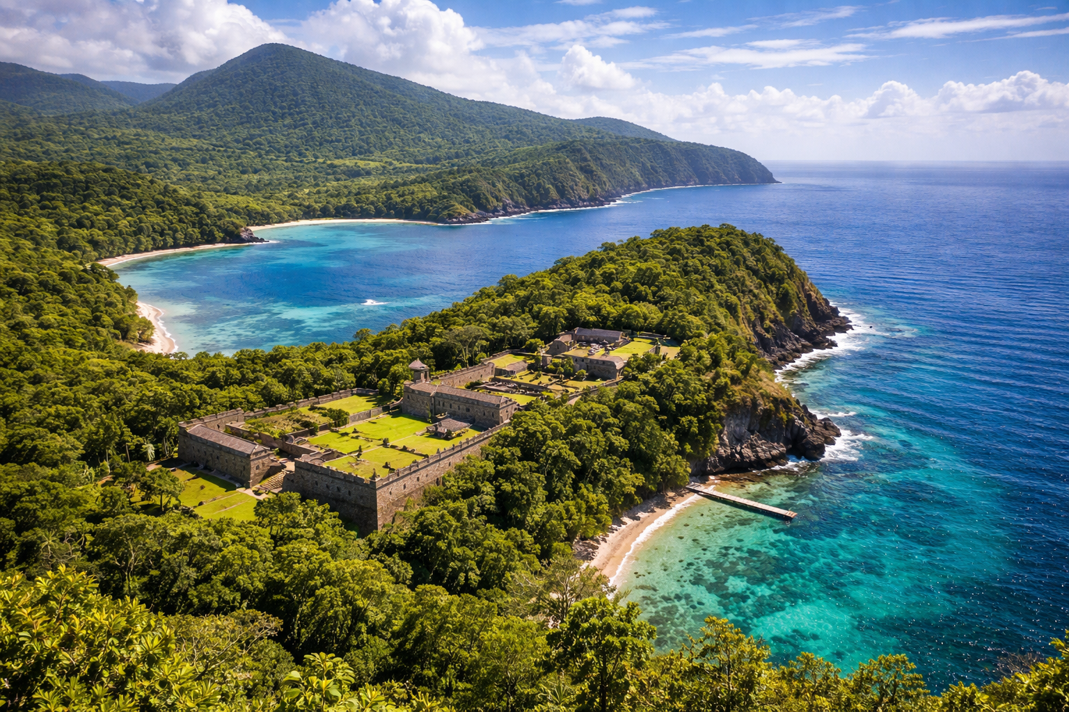 Krajobrazy Parku Narodowego Cabrits