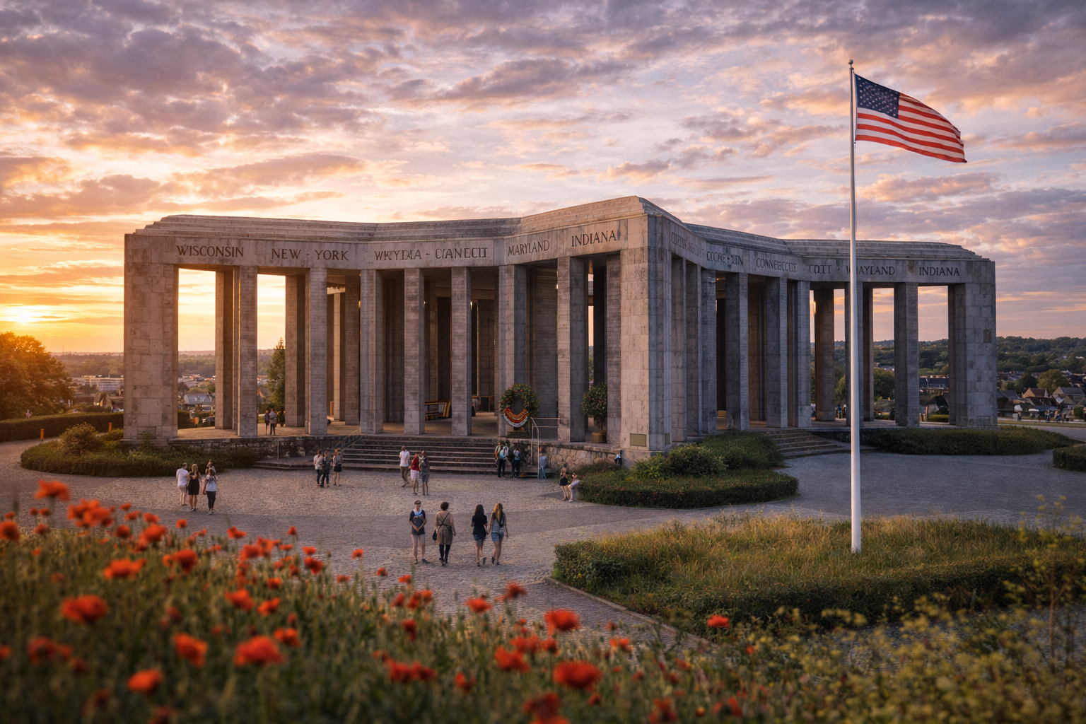 La città storica di Bastogne in Belgio