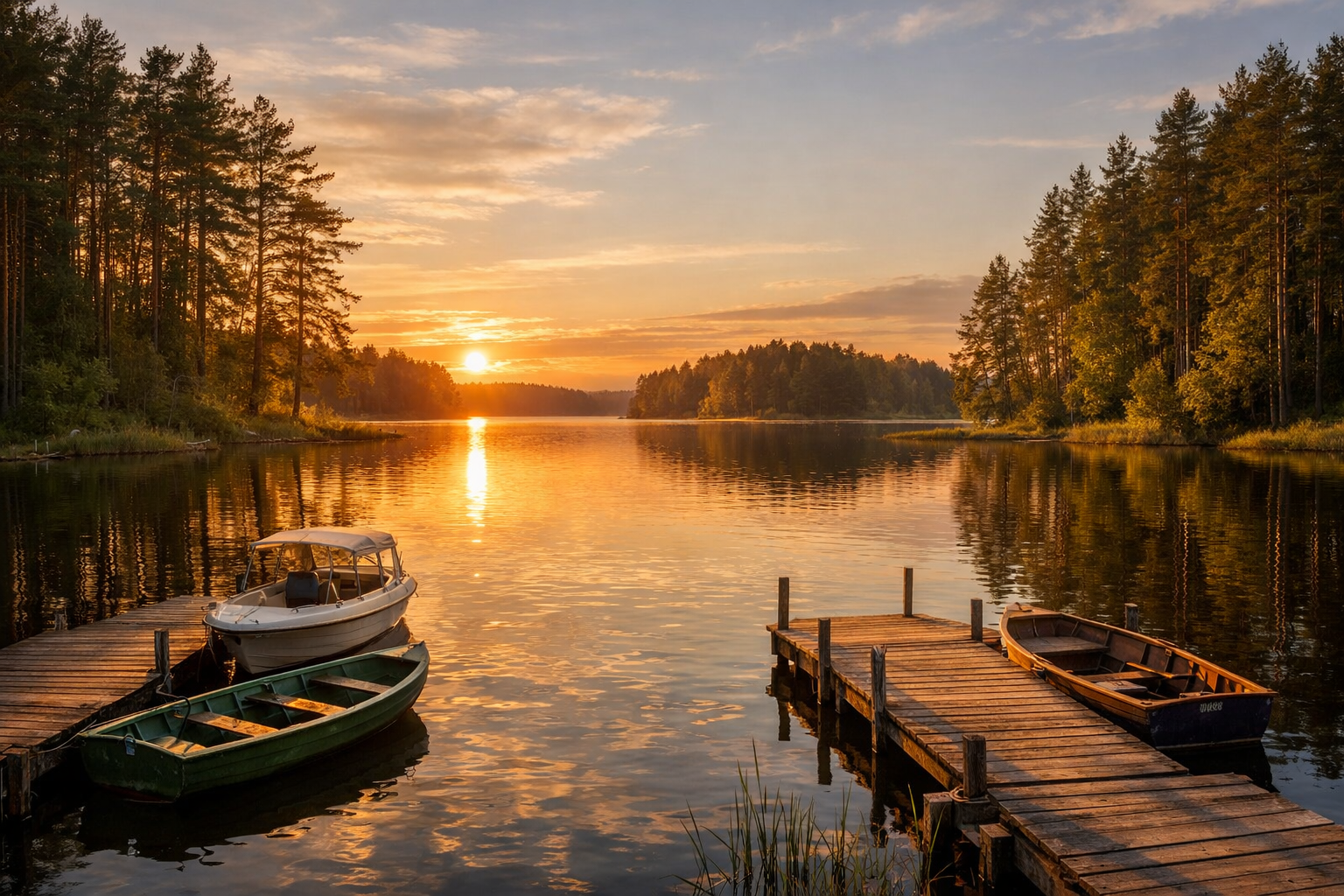 Lithuania’s lake region among forests and natural landscapes