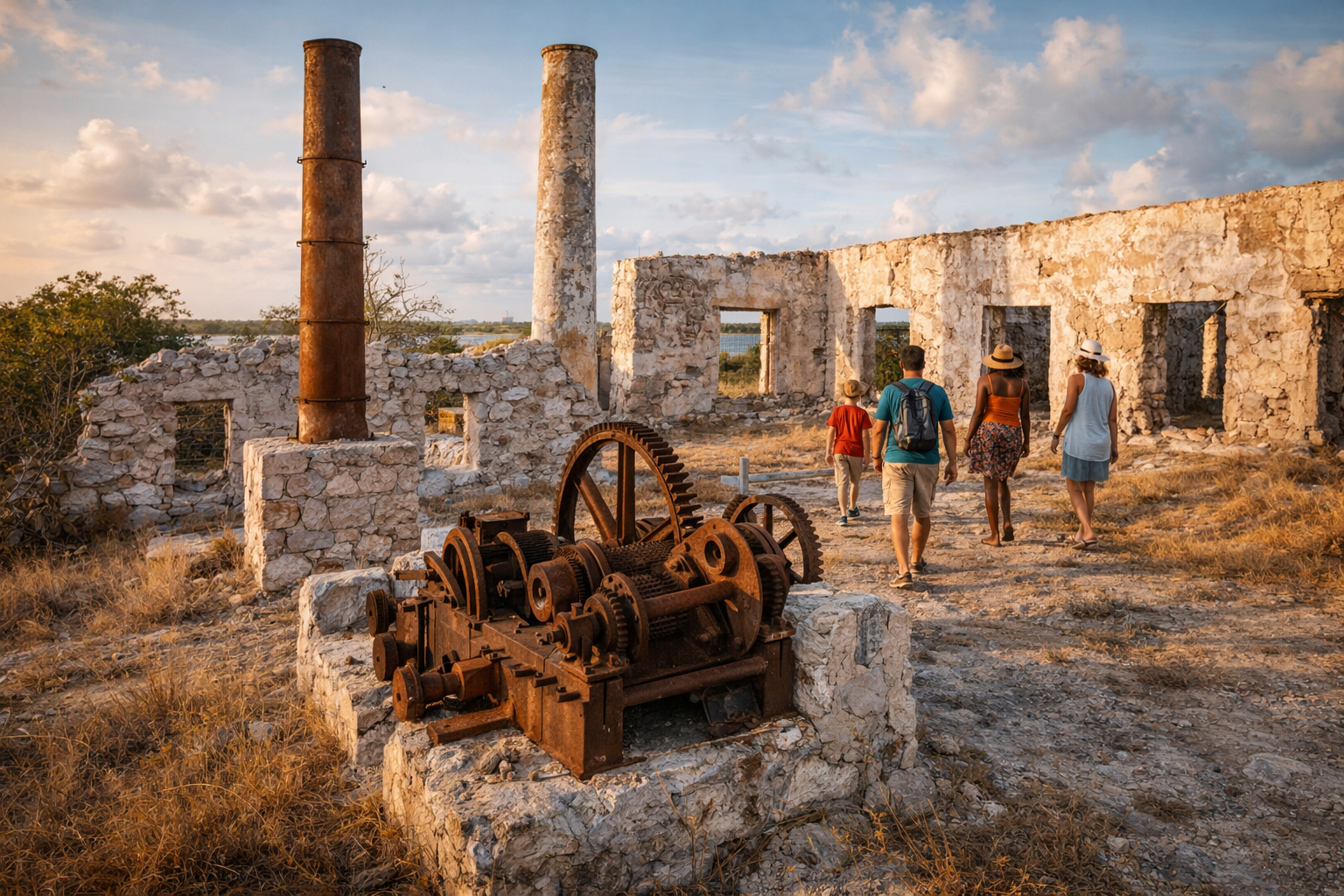 Old salt buildings in Anguilla
