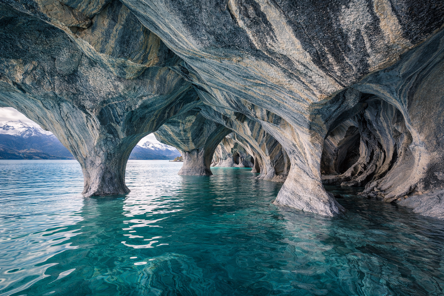 Grotte di marmo sul Lago General Carrera
