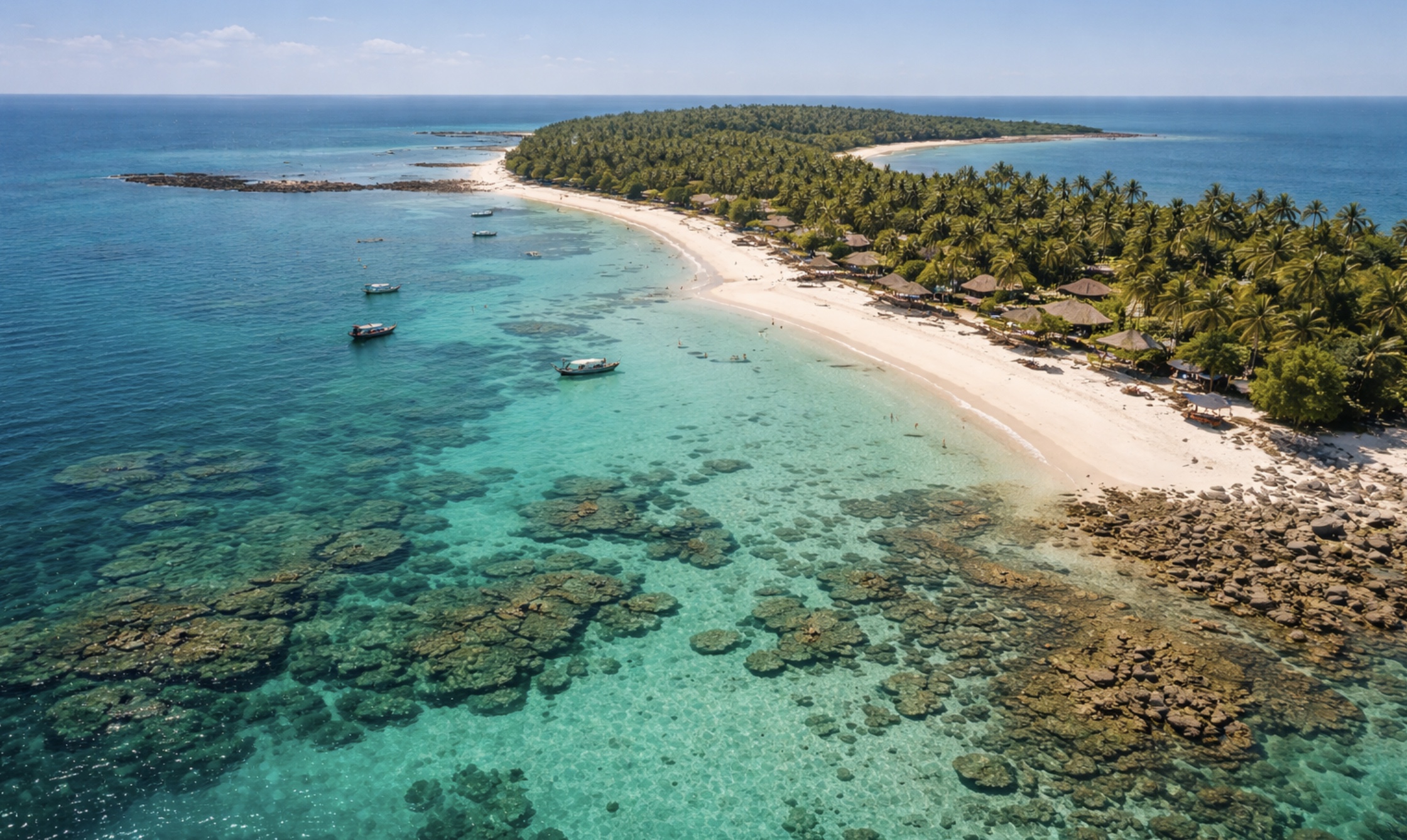 אי סנט מרטין עם מים טורקיז שקופים, חוף אלמוגים ומעט מאוד אנשים
