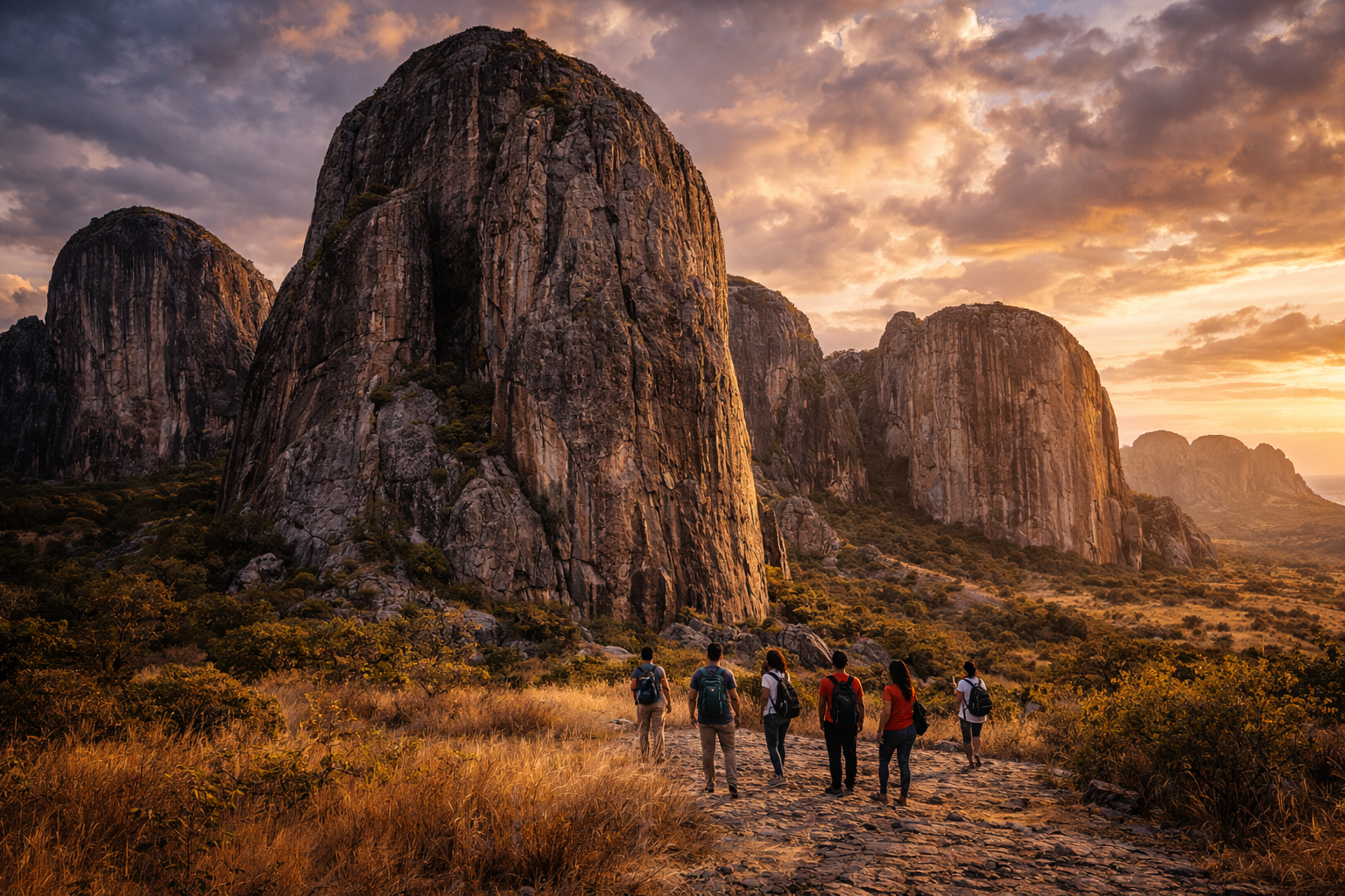Pungo Andongo granite rocks in Angola