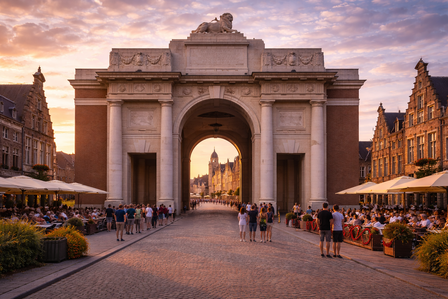 Il memoriale della Porta di Menin nella città di Ypres