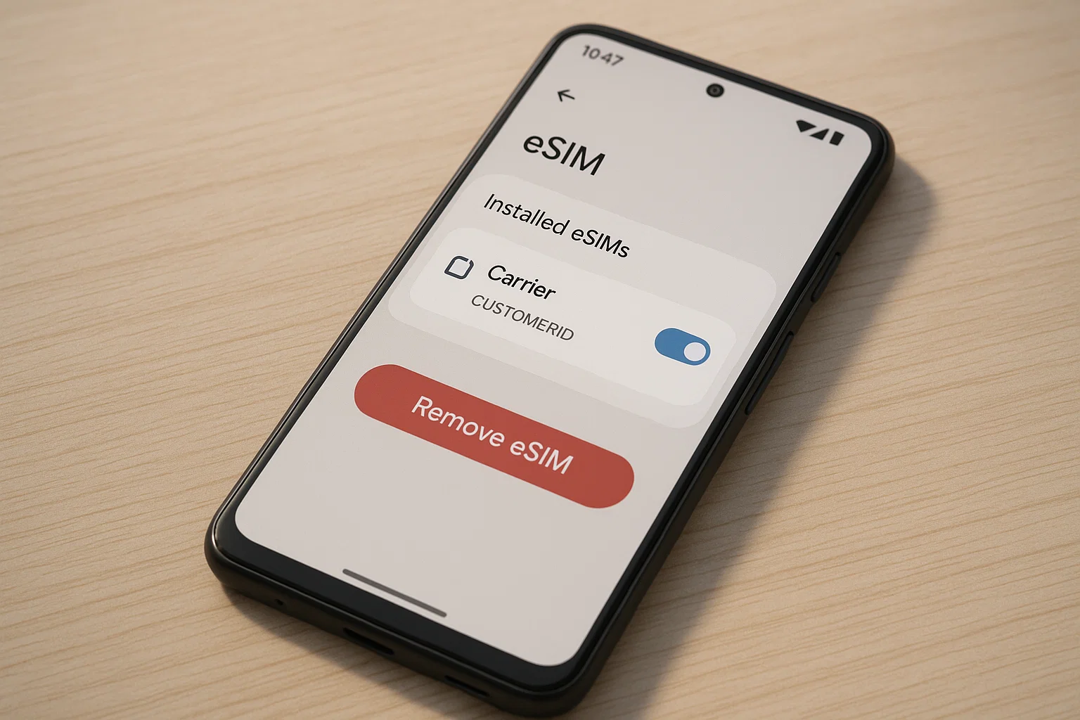 Reinstalling eSIM on Android