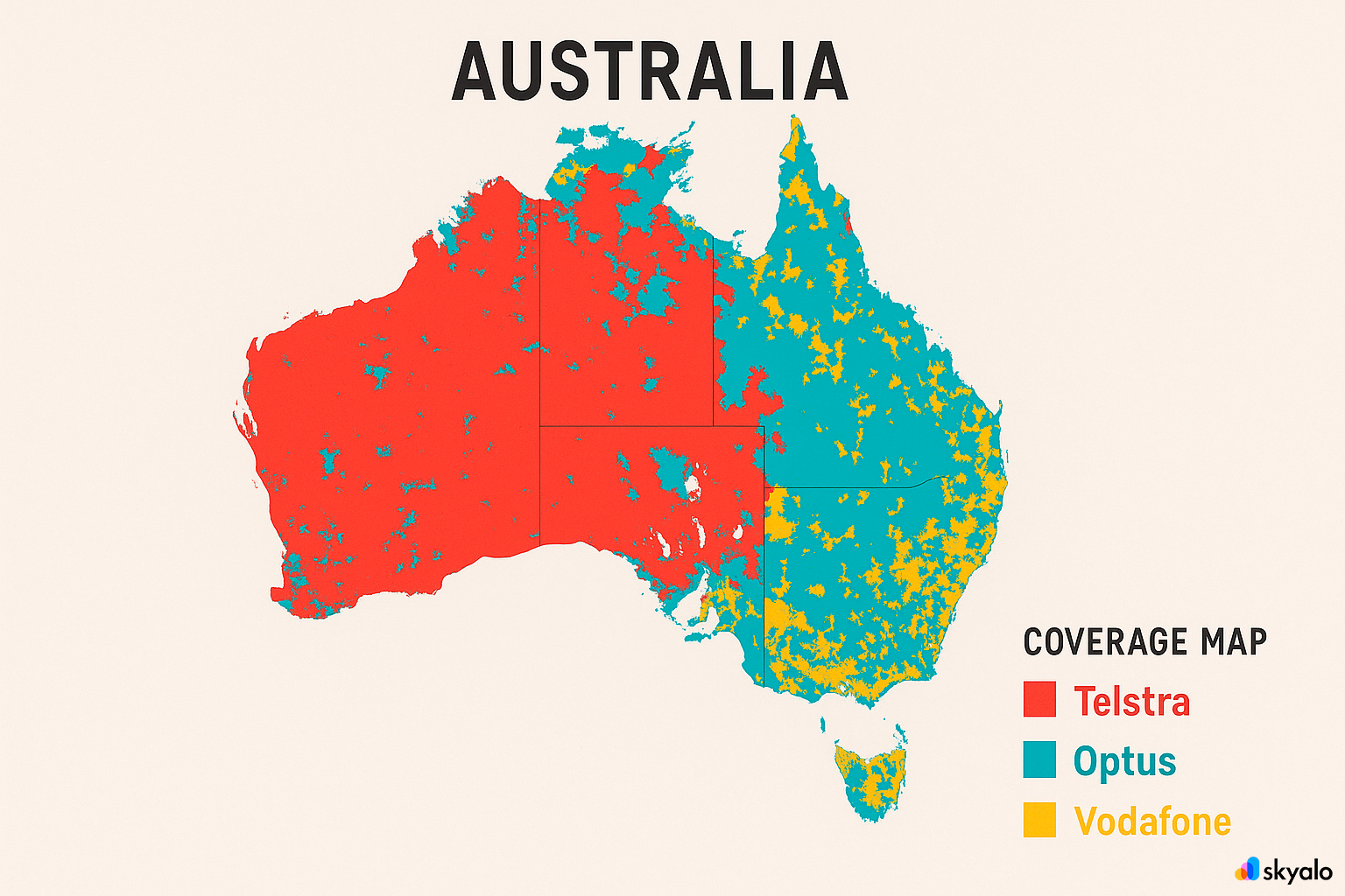 With Skyalo, you're covered even in remote outback regions