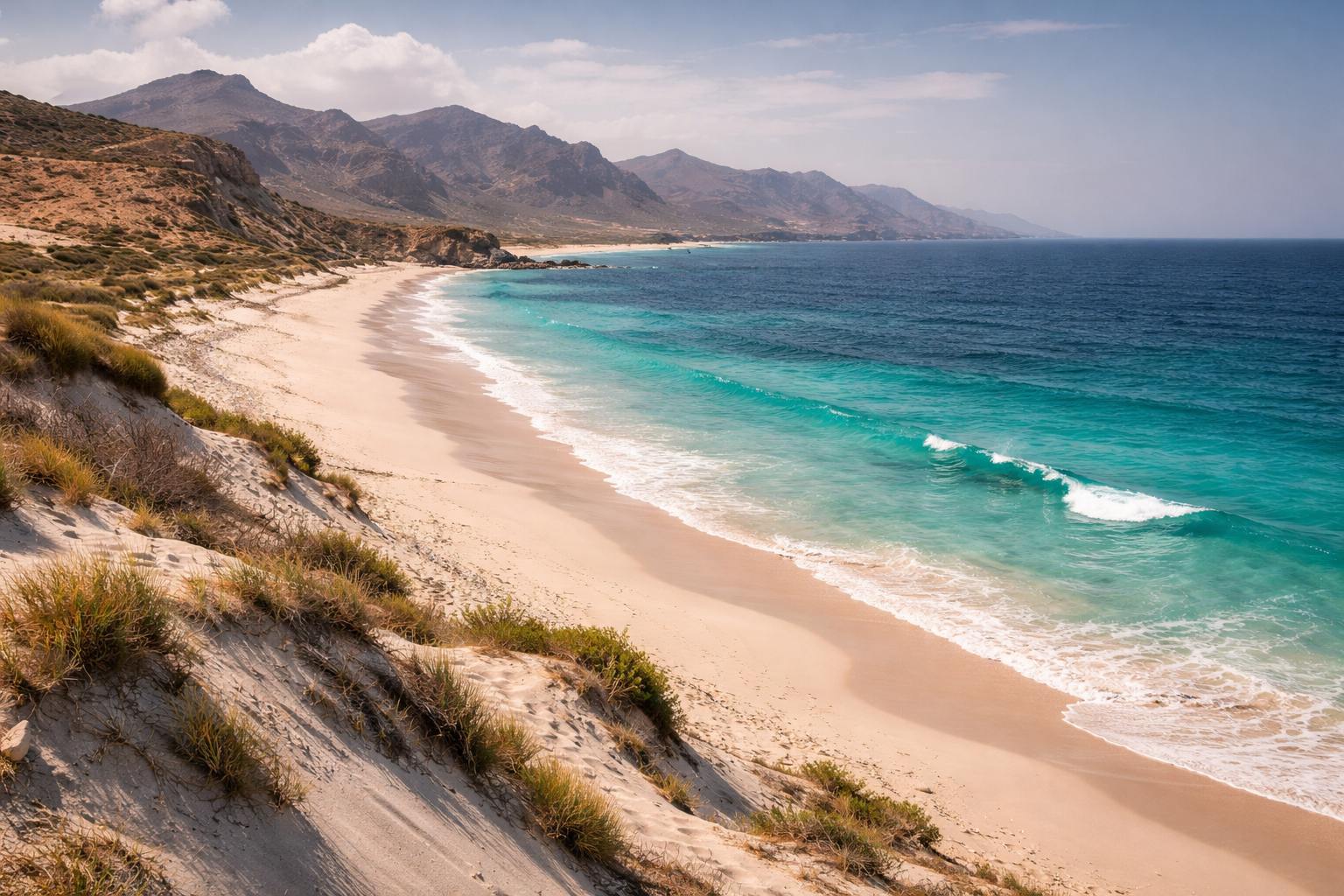Οι παραλίες της νήσου Μασίρα στην Αραβική Θάλασσα