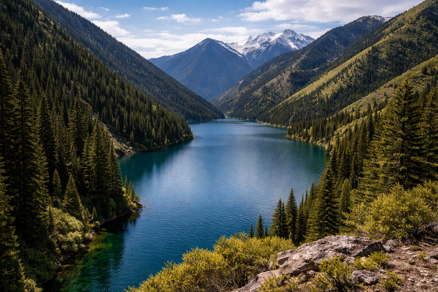 بحيرات كولساي في جبال تيان شان