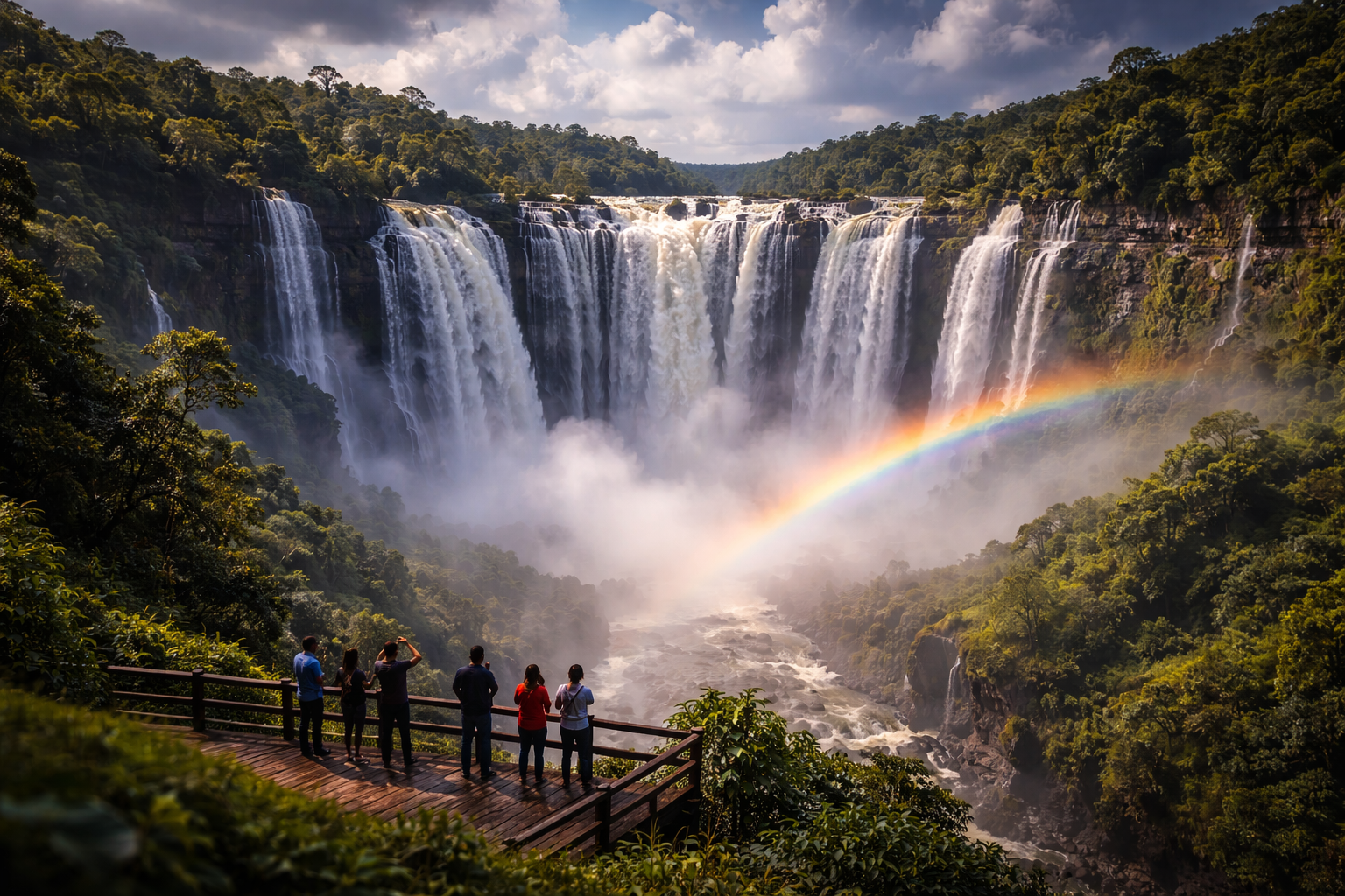 Kalandula Falls in Angola from a viewpoint