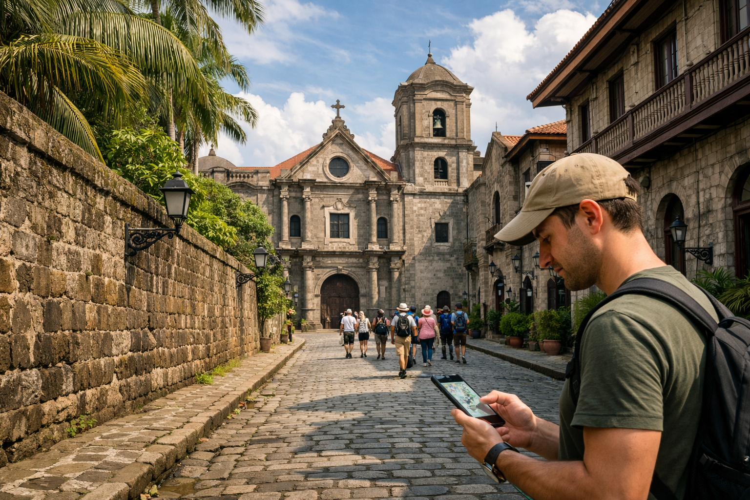 The historic Intramuros district in Manila, Philippines.