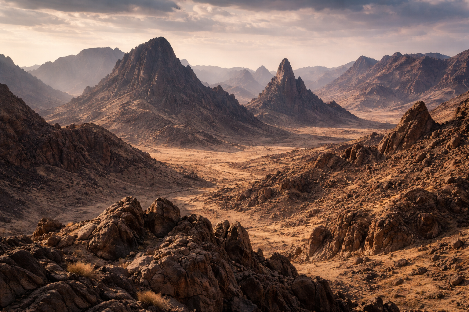 הרי טיבסטי עם נופים וולקניים וסלעים