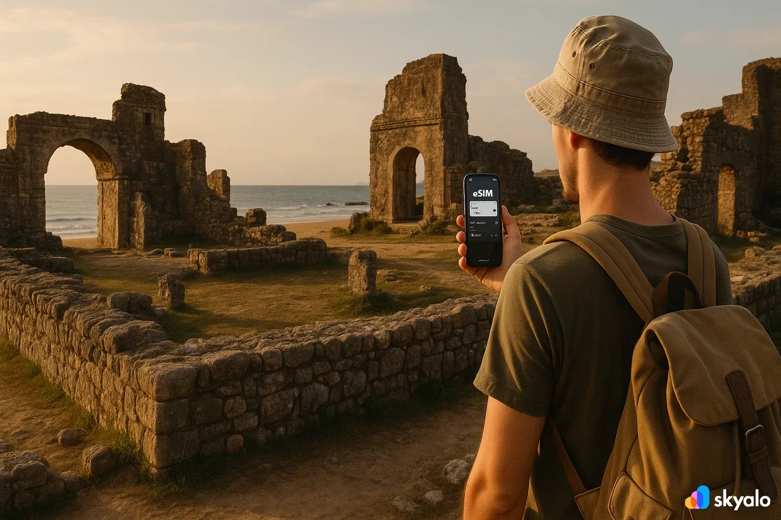 Thanh Hoa historic ruins, traveler with eSIM blogging about the trip