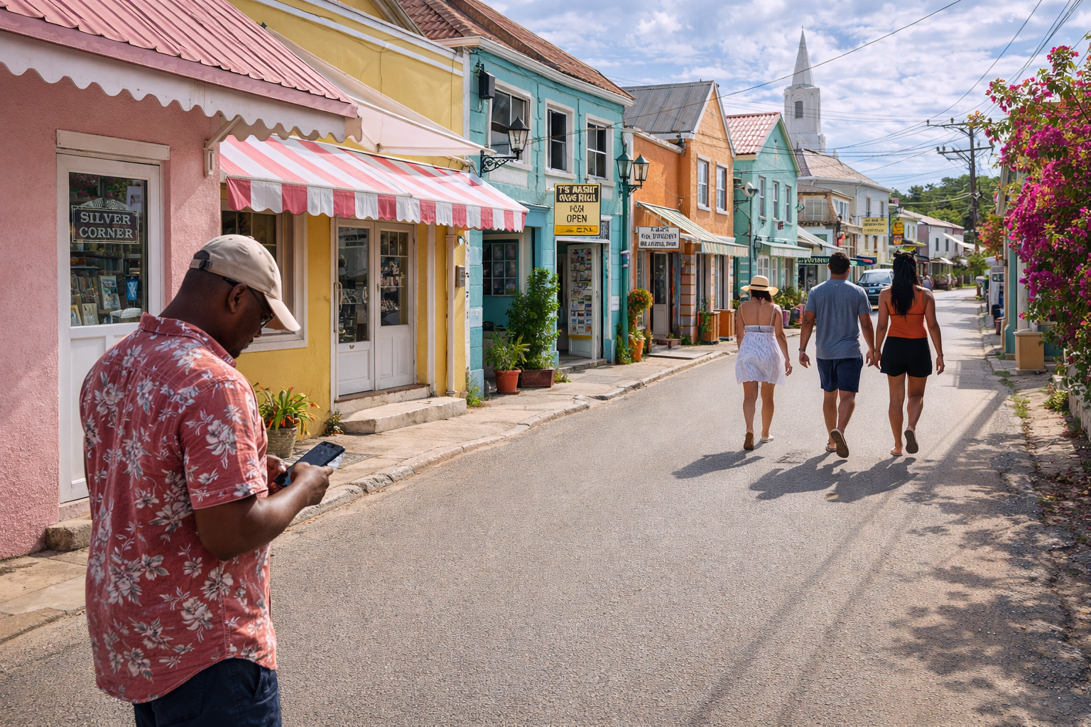 A street in The Valley