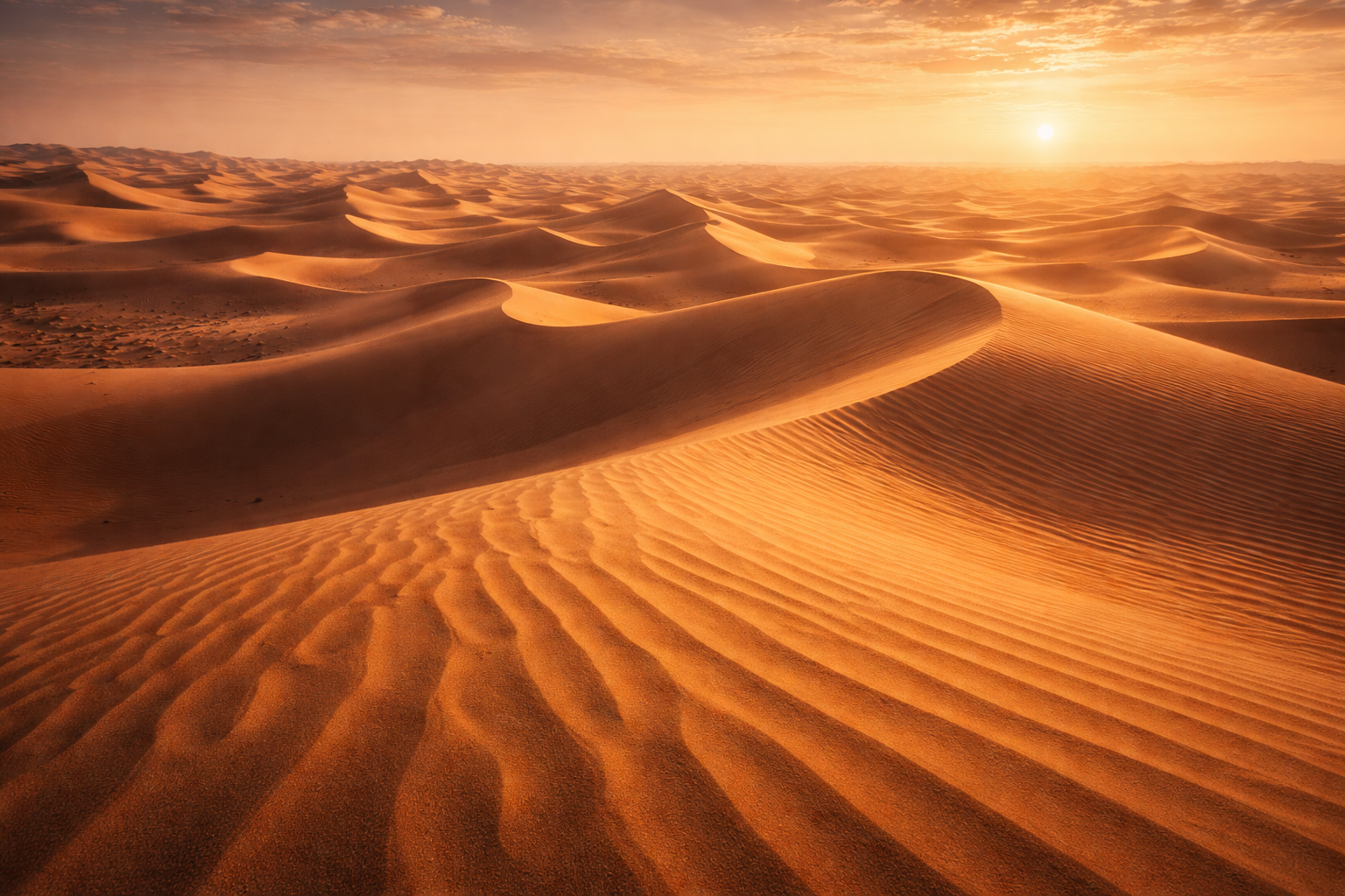 Nekonečné piesočné duny púšte Rub' al-Chálí