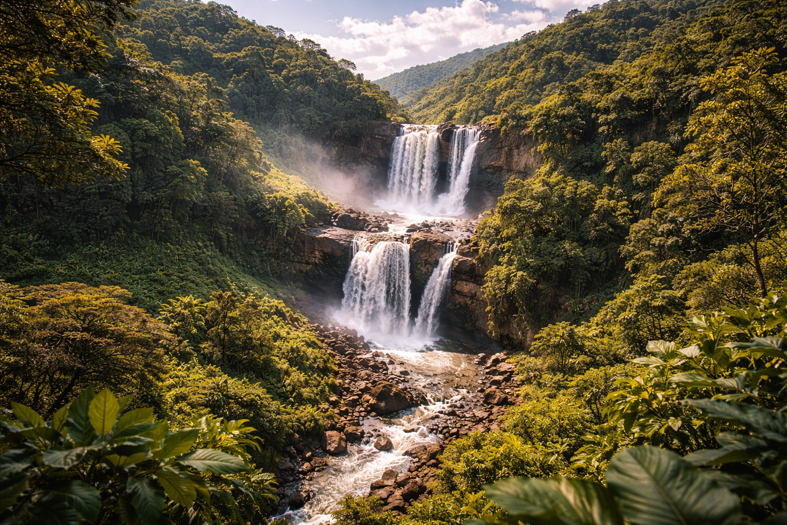 Cascate di Kambadaga in Guinea