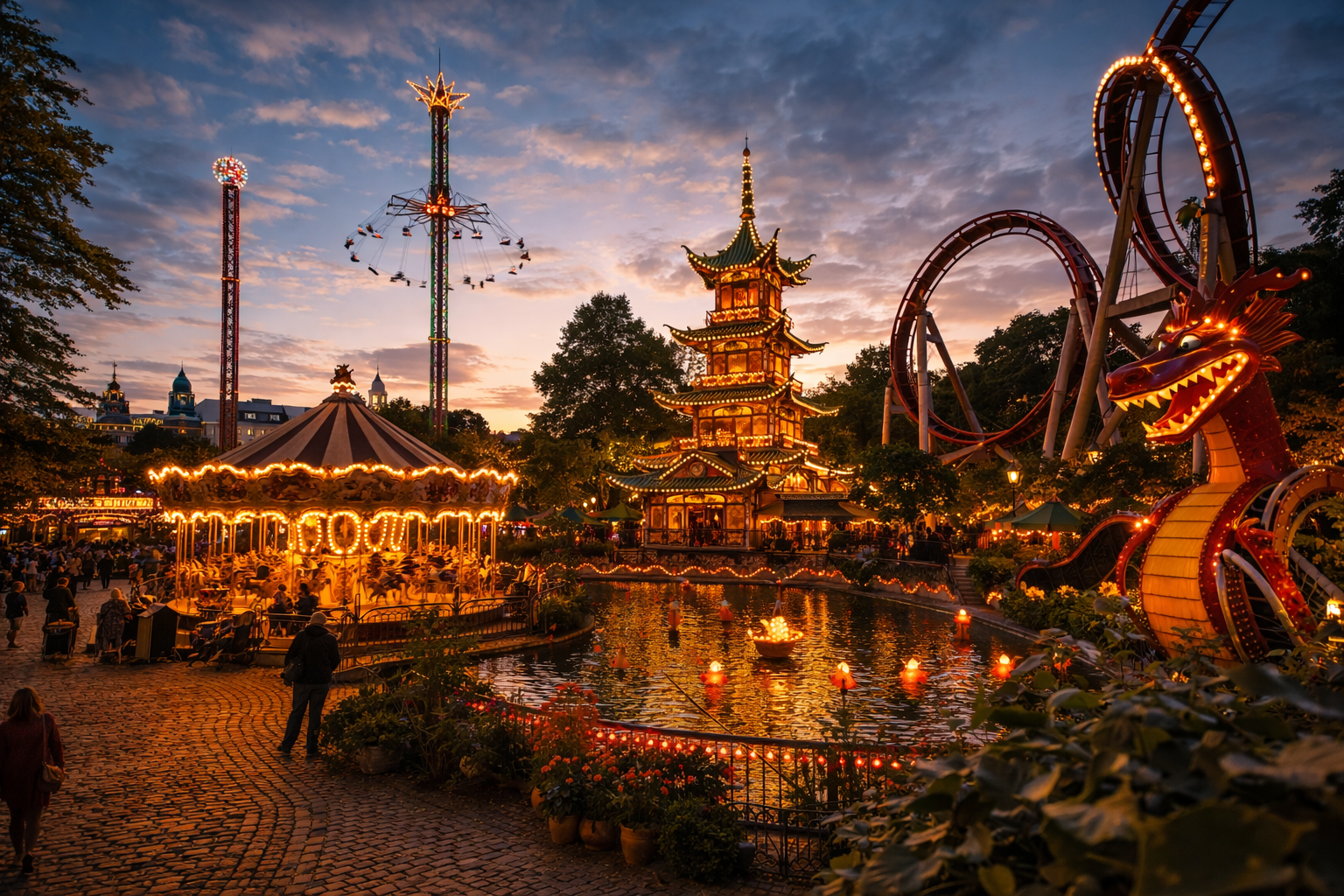 Tivoli Park in Copenhagen