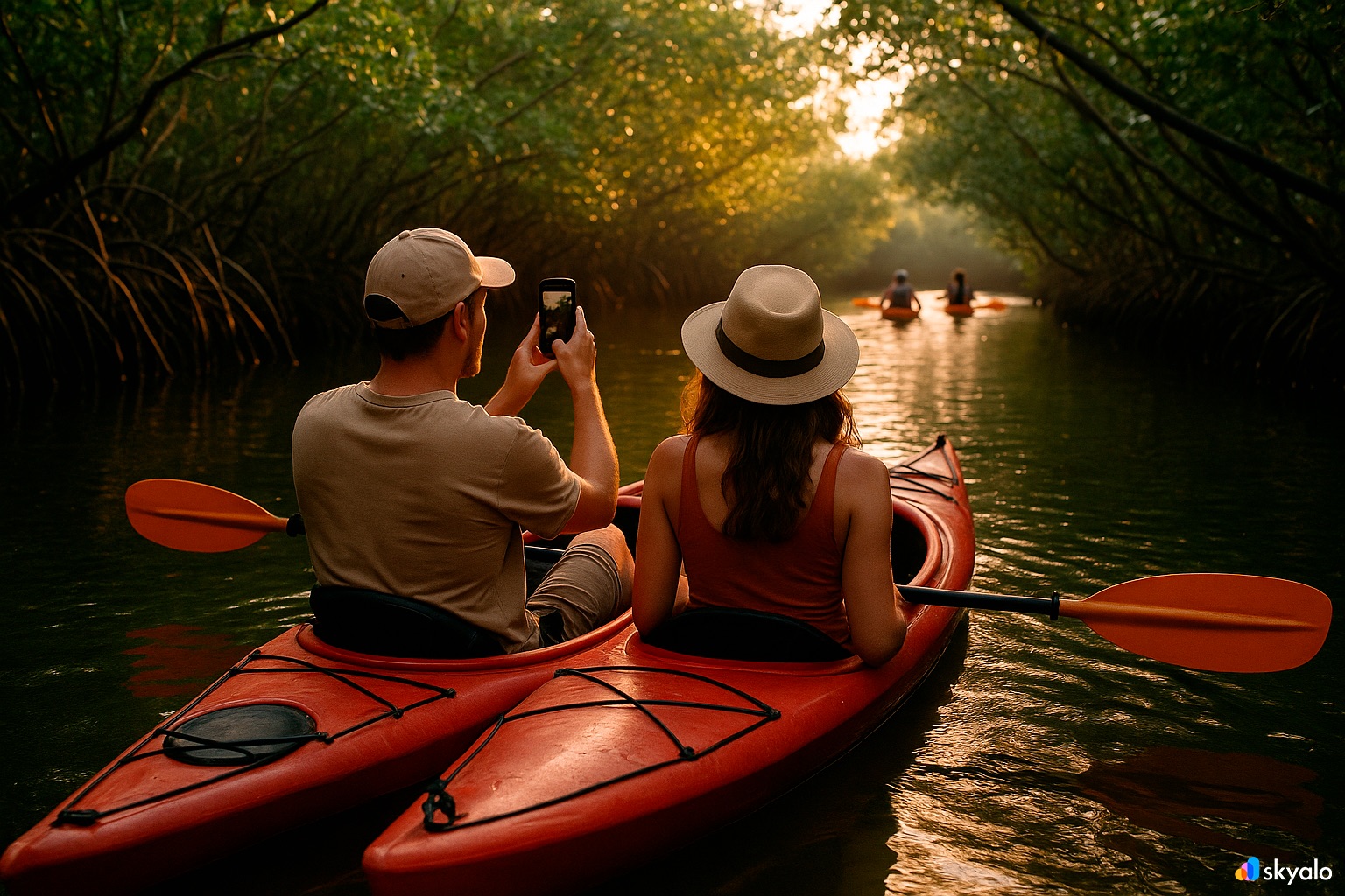 Каякинг среди мангров — навигация и связь по eSIM