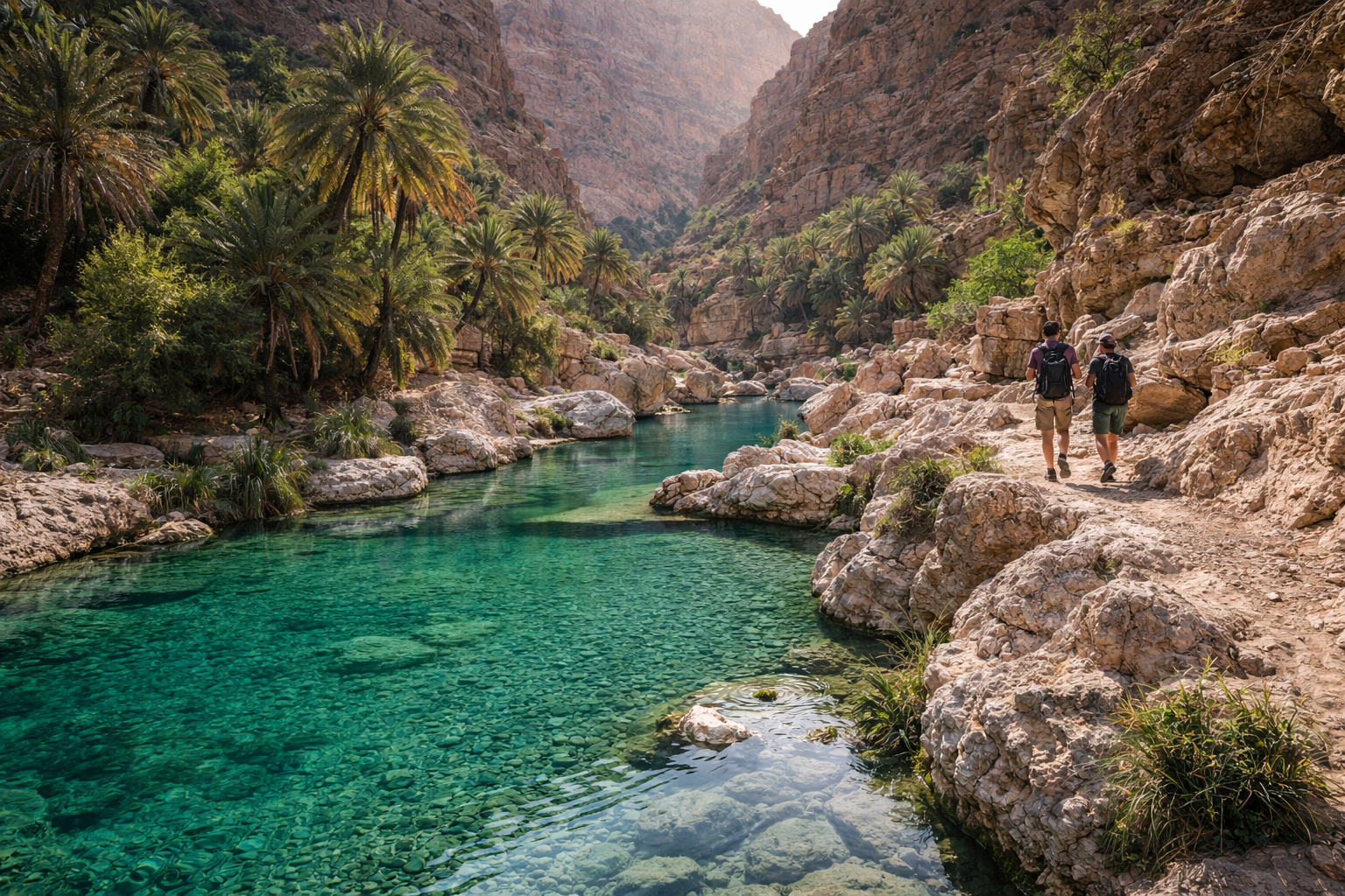 Οι ταξιδιώτες εξερευνούν το φαράγγι Ουάντι Σαμπ με smartphones και eSIM