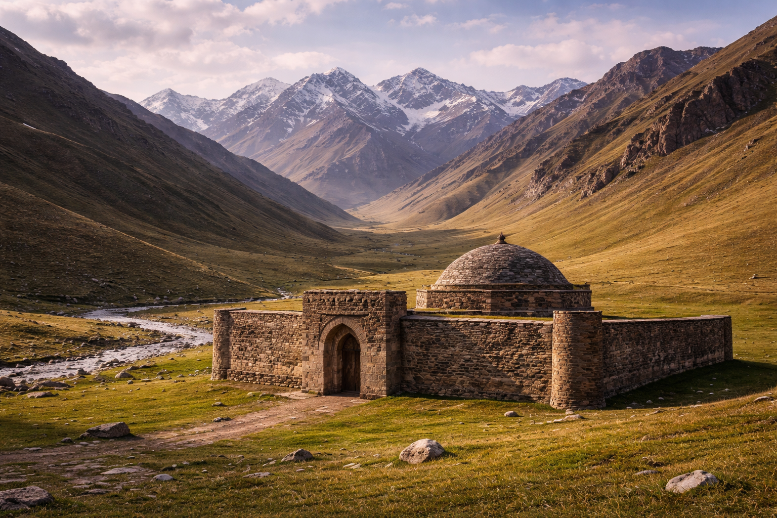 הקרוואנסראי טש-רבט בין ההרים