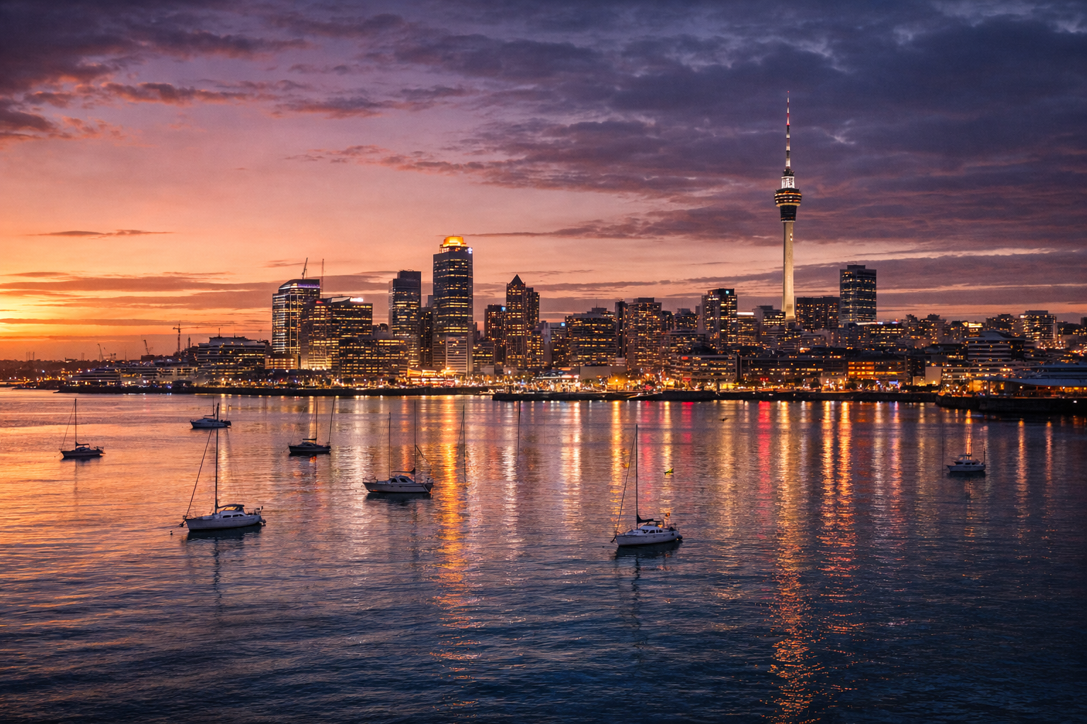 Oklendas panorāma ar skatu uz līci