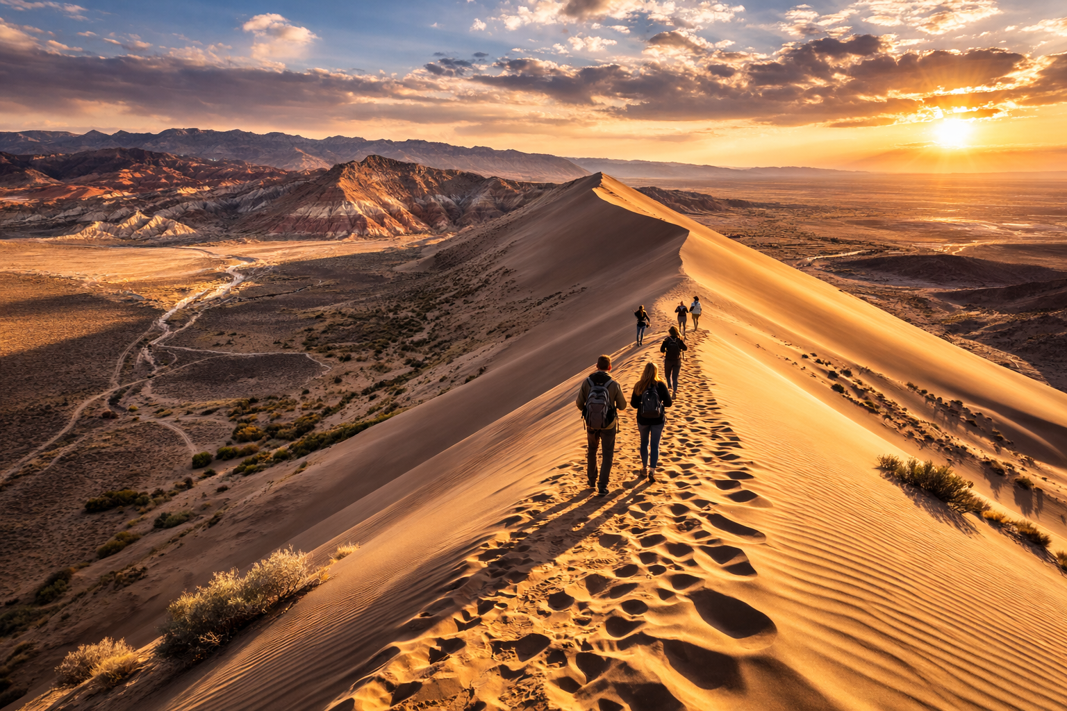 مسافرون على الكثيب المُغنّي بهواتف ذكية وeSIM